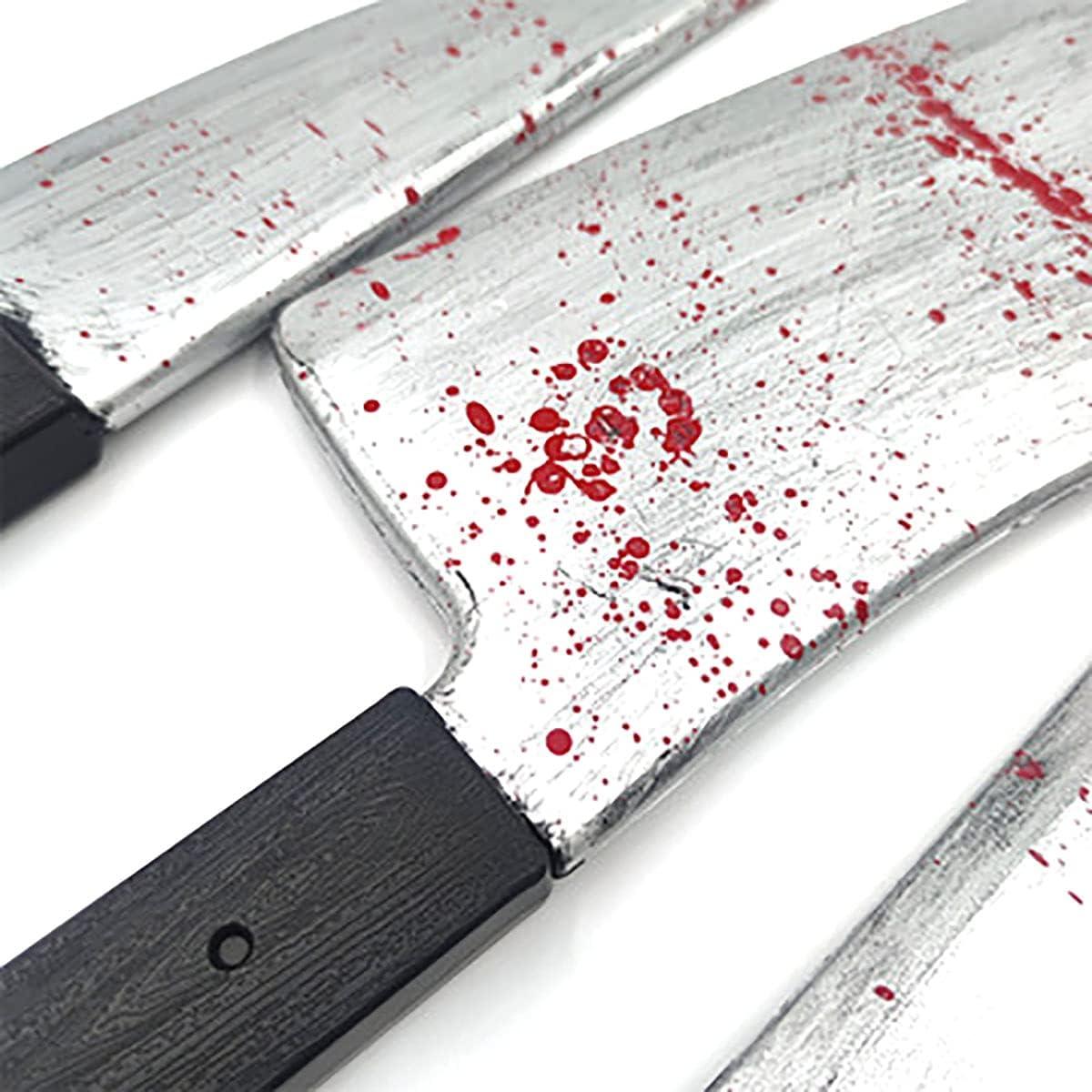 Cuchillo de Carnicero Sangriento Cooplay Juguete Halloween 43.5cm