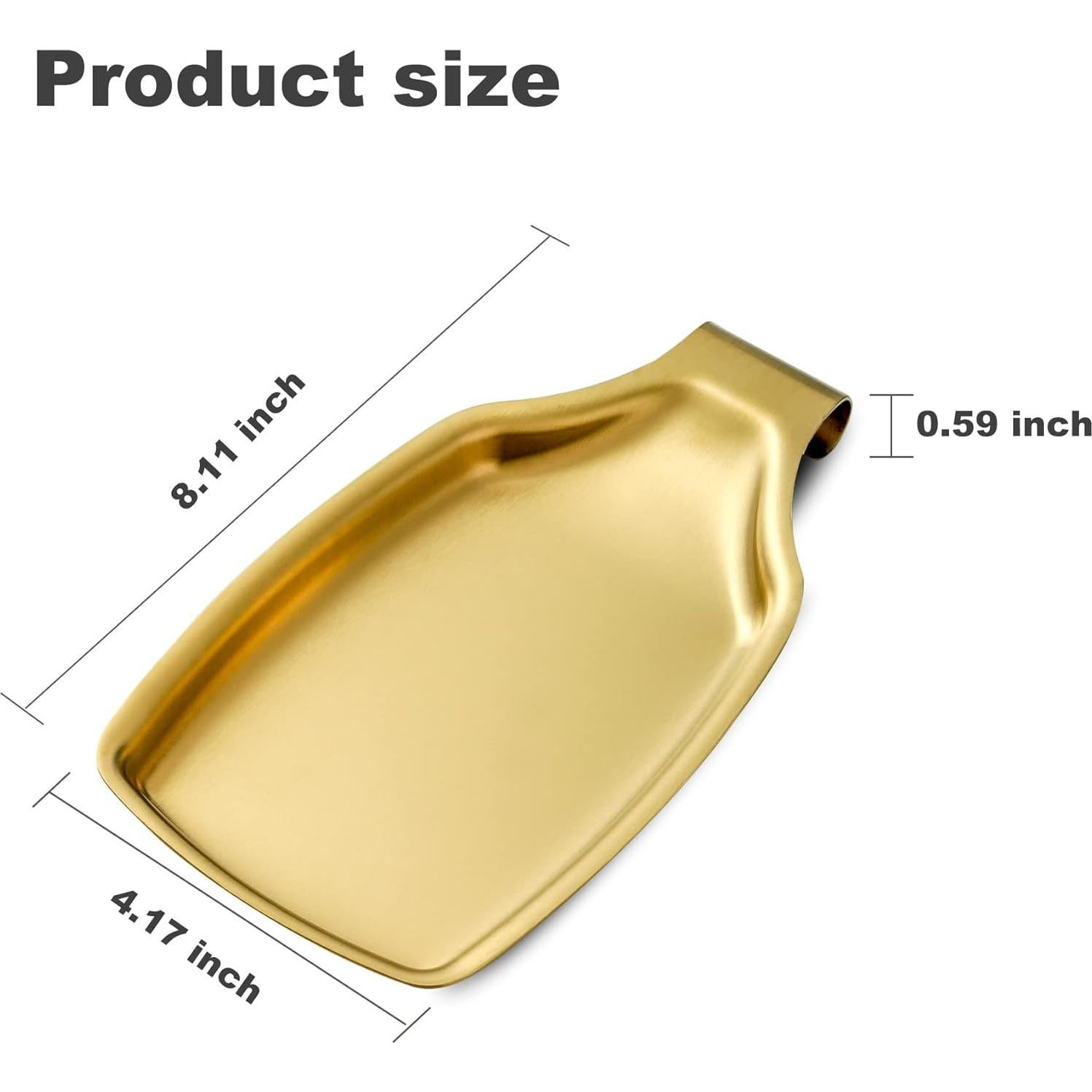 Soporte para cuchara dorado BETTWILL 22.86 cm acero inoxidable
