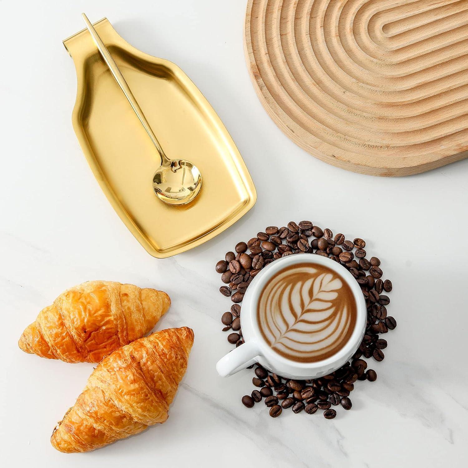 Soporte para cuchara dorado BETTWILL 22.86 cm acero inoxidable