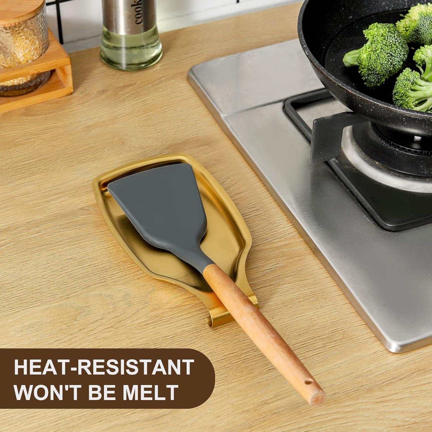 Soporte para cuchara dorado BETTWILL 22.86 cm acero inoxidable