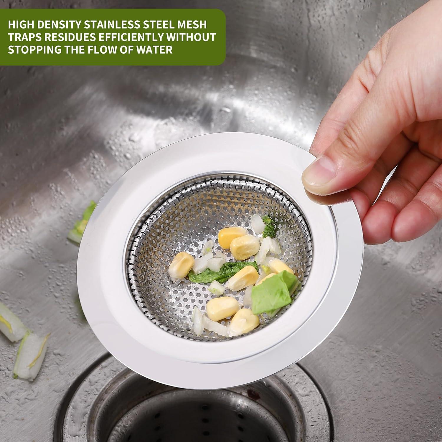 Filtro de Drenaje de Acero Inoxidable Anviiopu 11.43 cm 2 Pcs