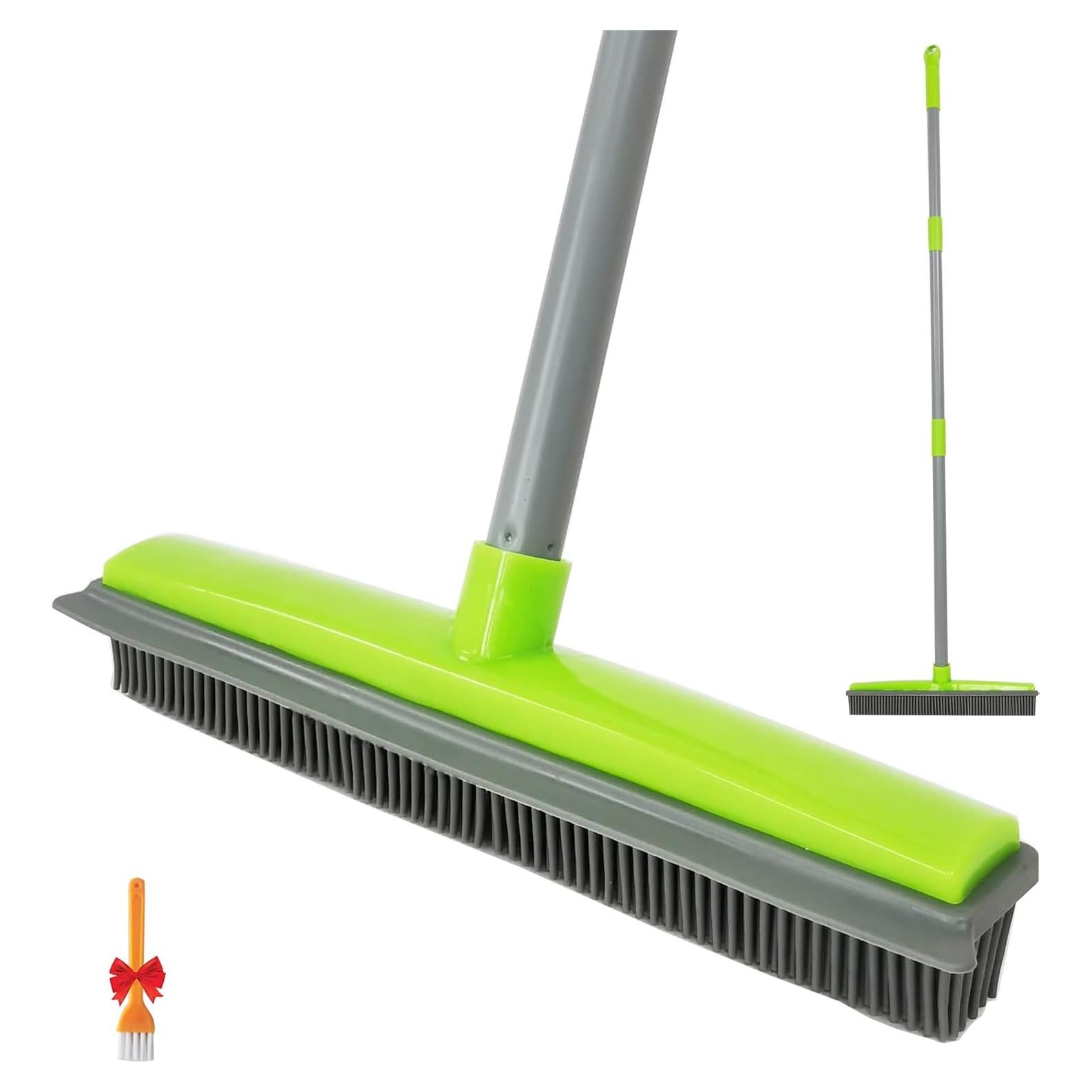 Escoba de Silicona IZSOHHOME para Pelo de Mascotas Verde