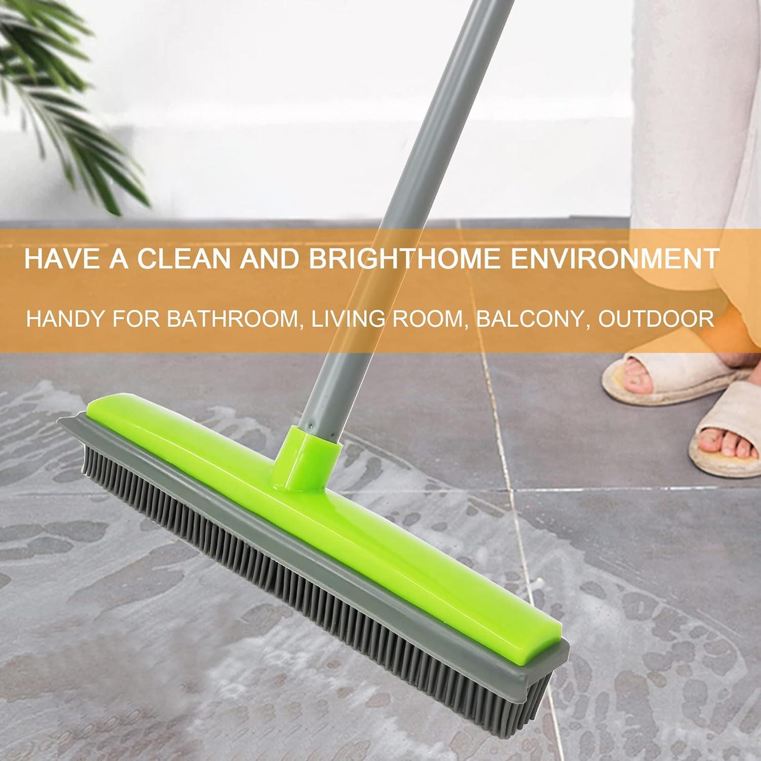 Escoba de Silicona IZSOHHOME para Pelo de Mascotas Verde