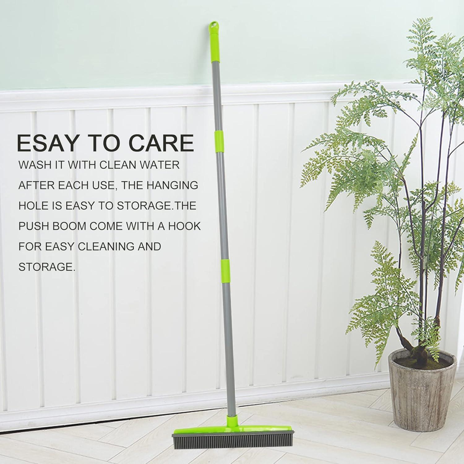 Escoba de Silicona IZSOHHOME para Pelo de Mascotas Verde