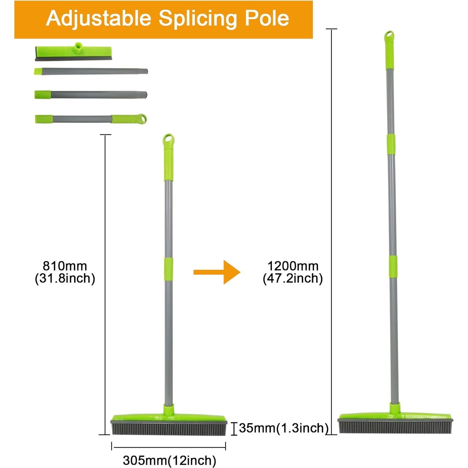 Escoba de Silicona IZSOHHOME para Pelo de Mascotas Verde