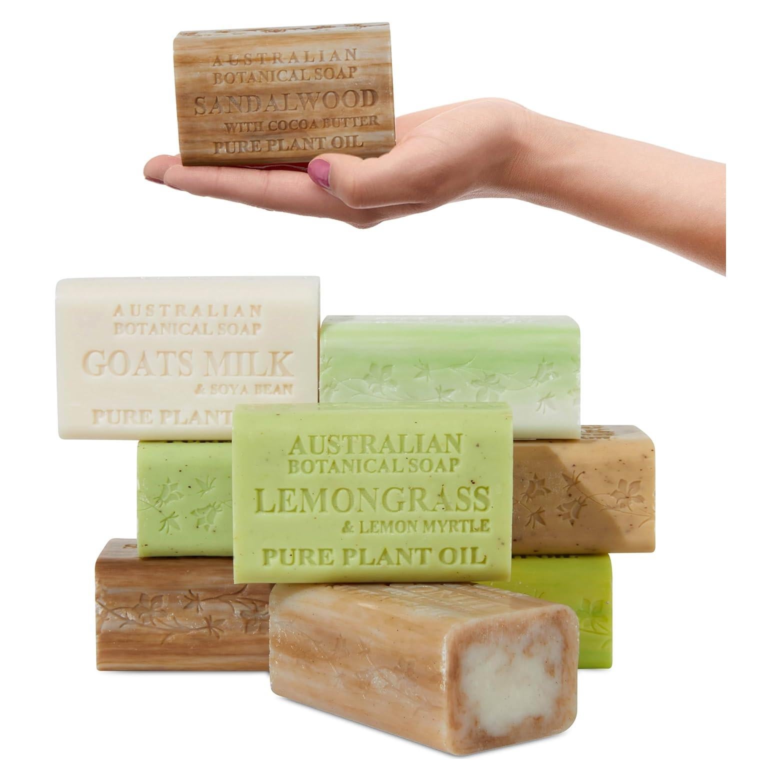 Jabón Botánico Australiano de Leche de Cabra - Paquete de 8 Barras