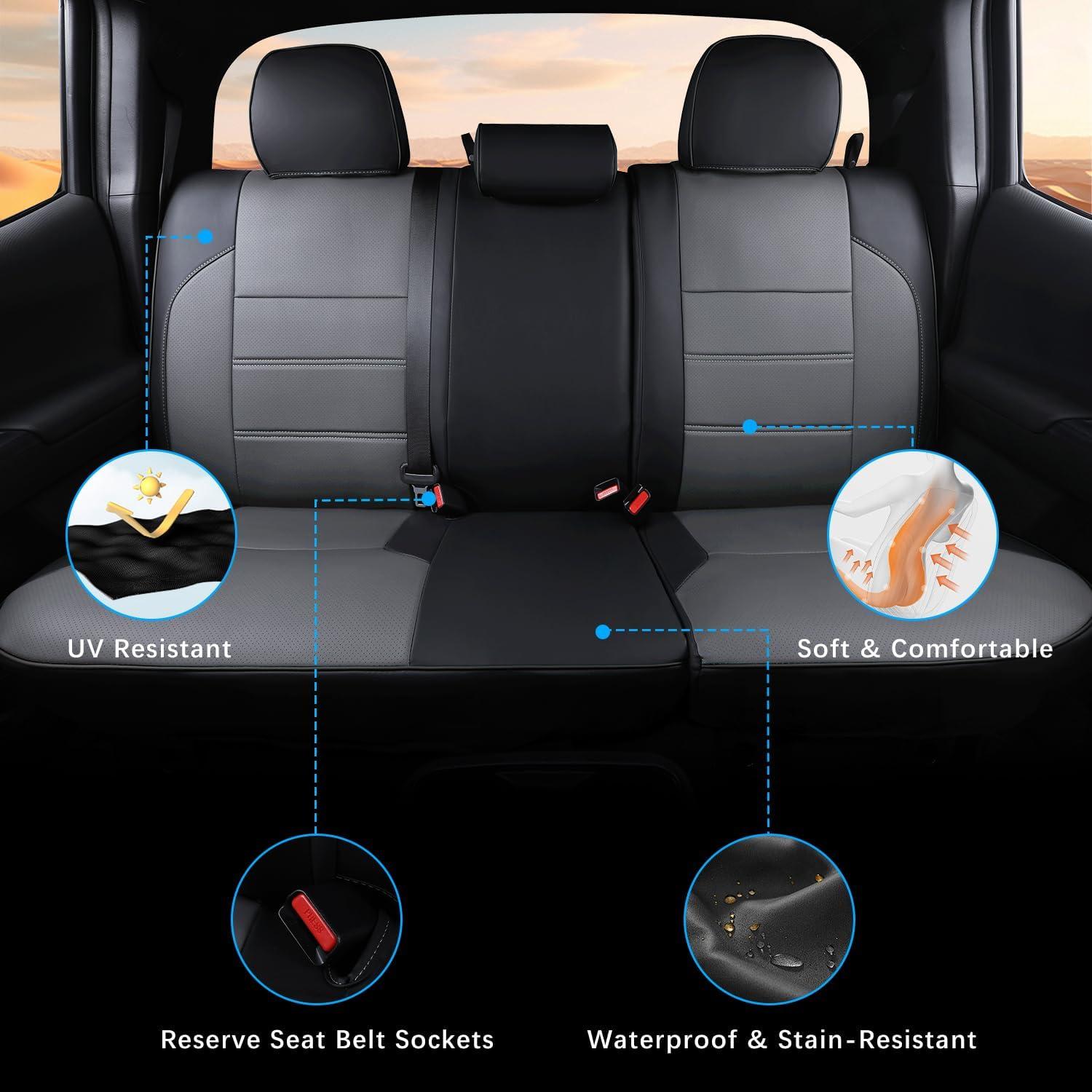 Cubiertas de Asiento GOLYWIN para Toyota Tacoma 2016-2023 - Impermeables