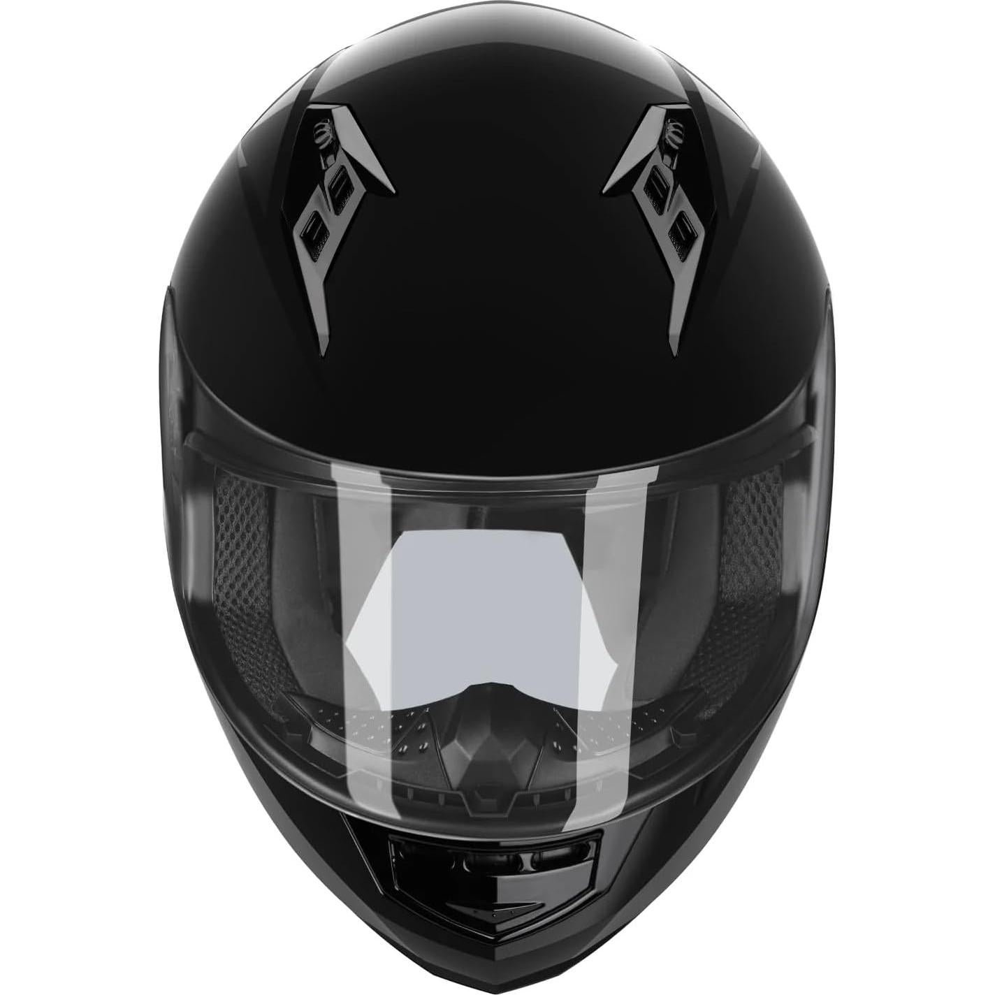Casco de Motocicleta GLX GX11 - Negro Mediano - Integral con Visera