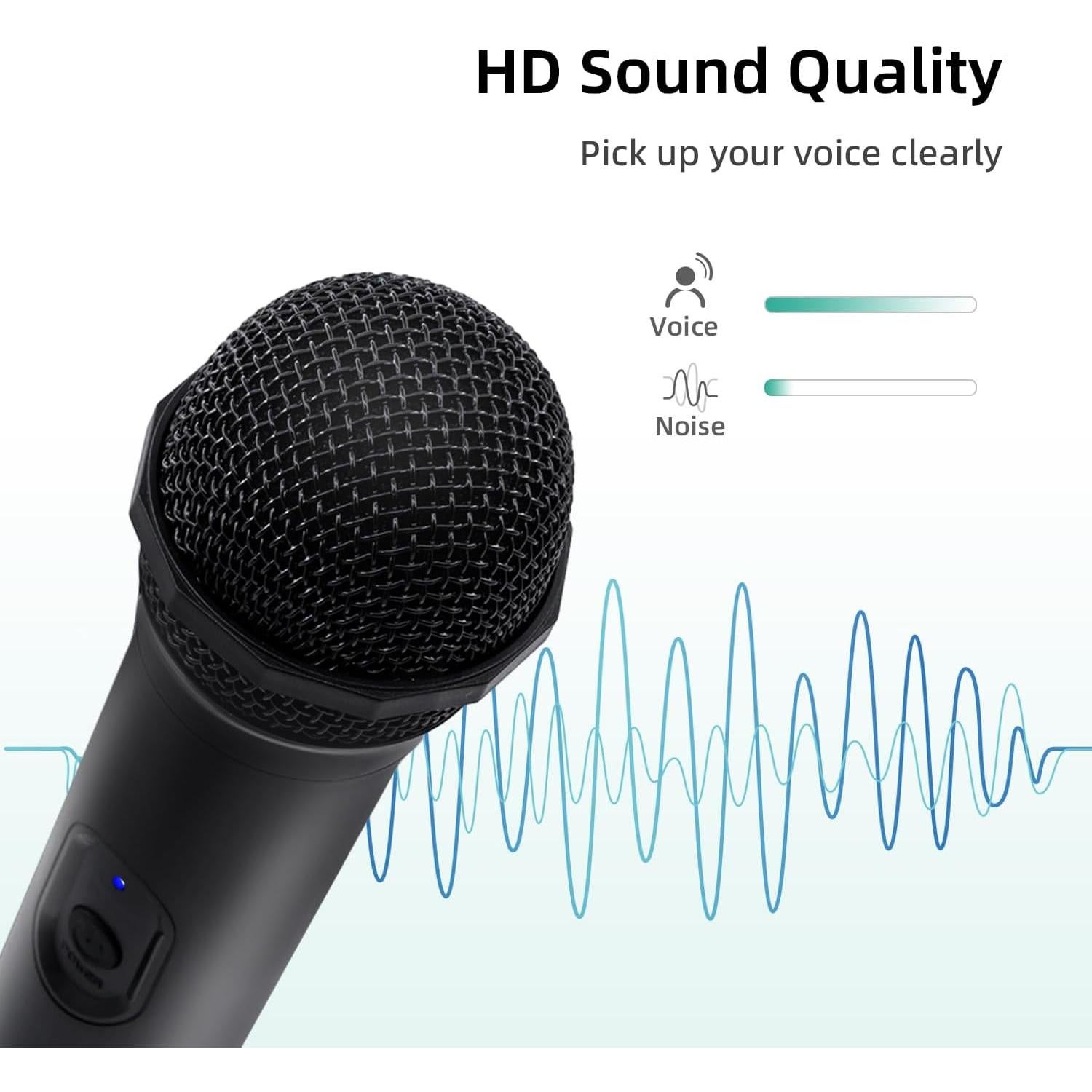 Mcbazel Micrófono Inalámbrico USB 2 Paquete para Juegos