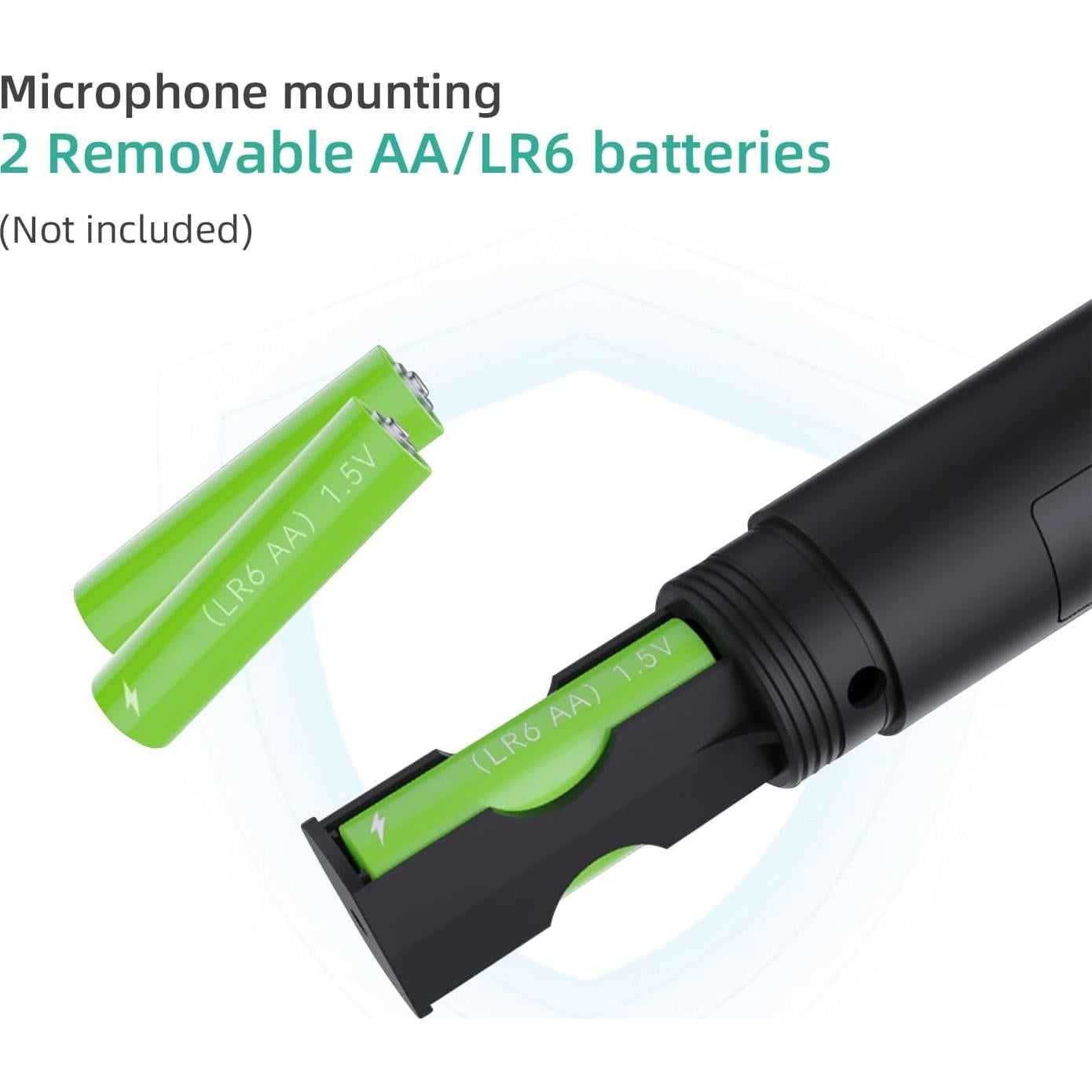 Mcbazel Micrófono Inalámbrico USB 2 Paquete para Juegos