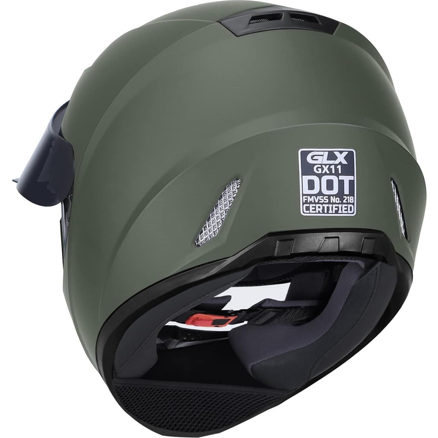 Casco GLX GX11 Integral Camo Pequeño con Visera Ahumada