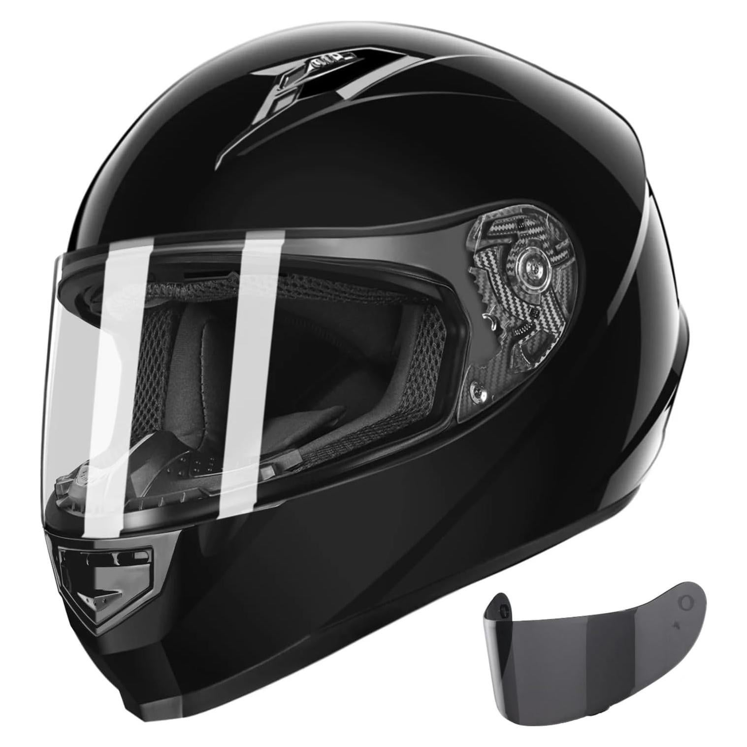 Casco Motocicleta GLX GX11 Negro Grande Integral DOT