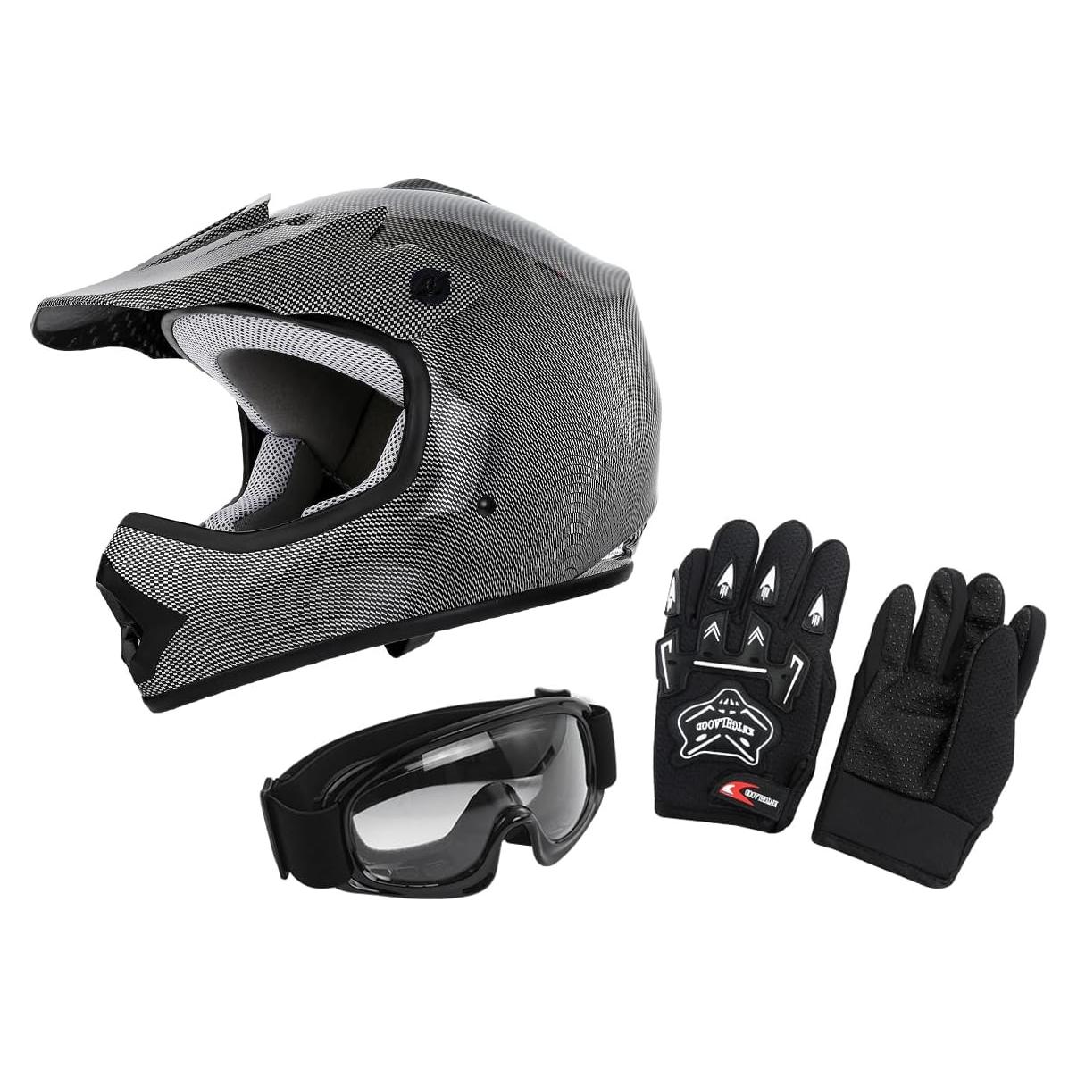 Casco Motocross Juvenil XFMT Carbono XL con Gafas