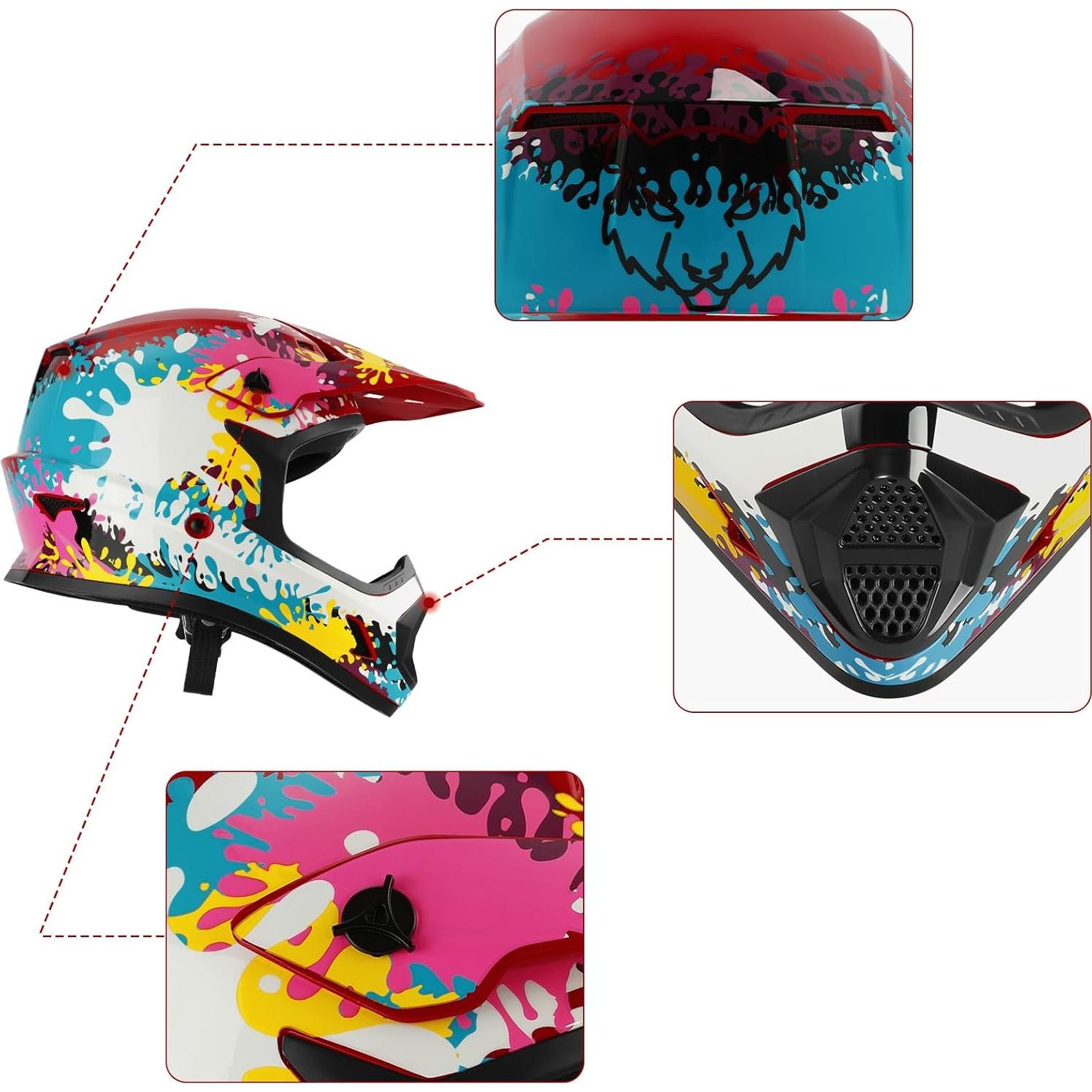 Casco XFMT XF-272 para Niños Motocross Z-Spray Graffiti