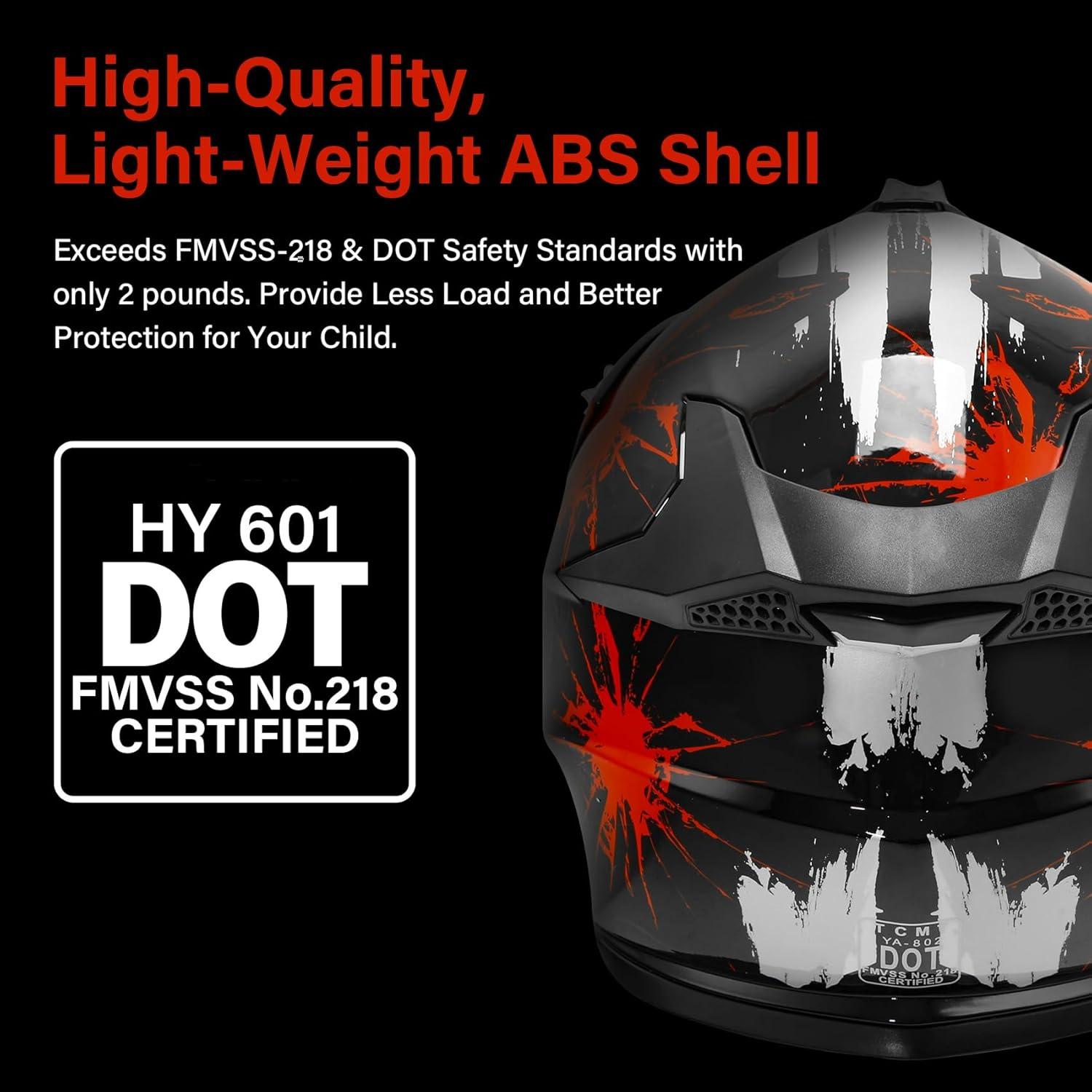 Casco XFMT Mediano Negro Rojo para Motocross y ATV