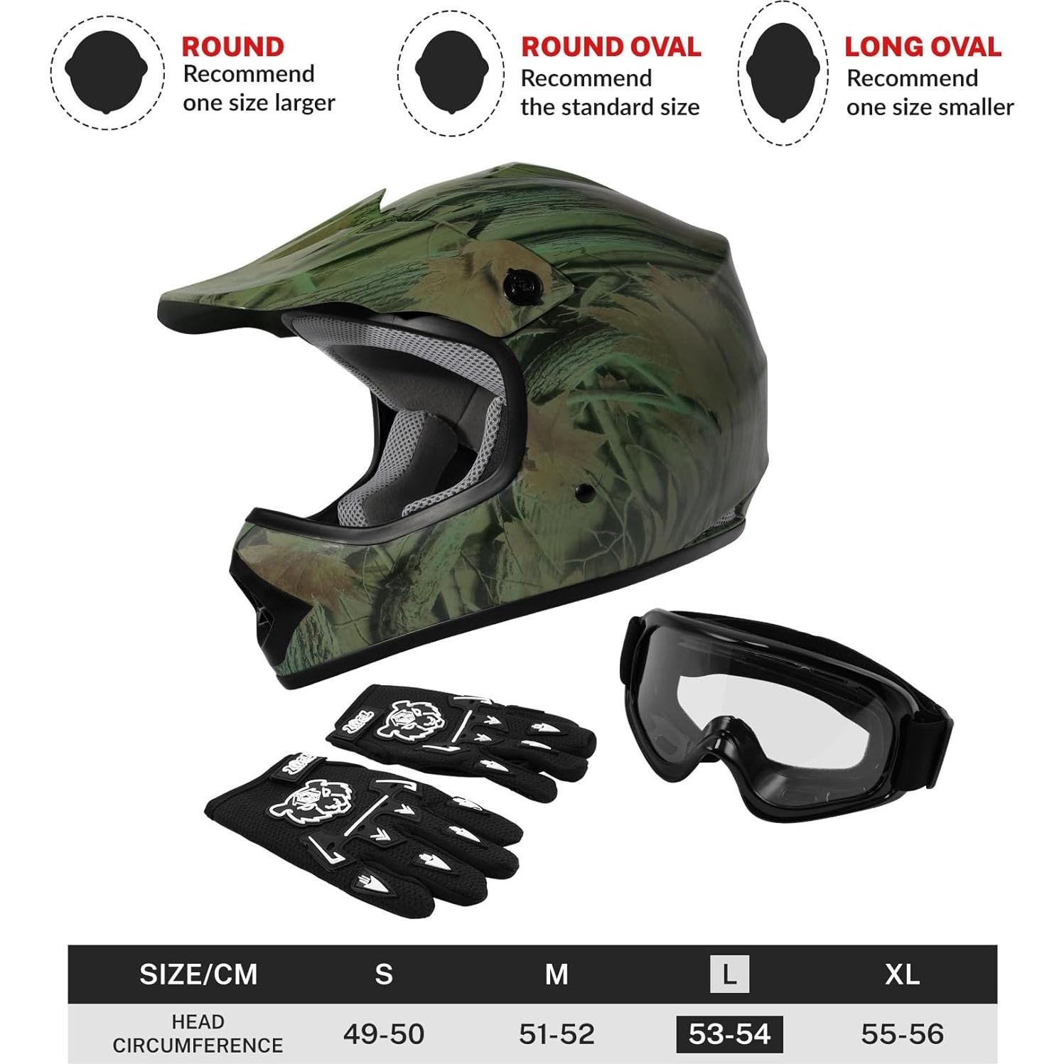 Casco Motocross XFMT XF-240-002 Grande Hoja de Arce