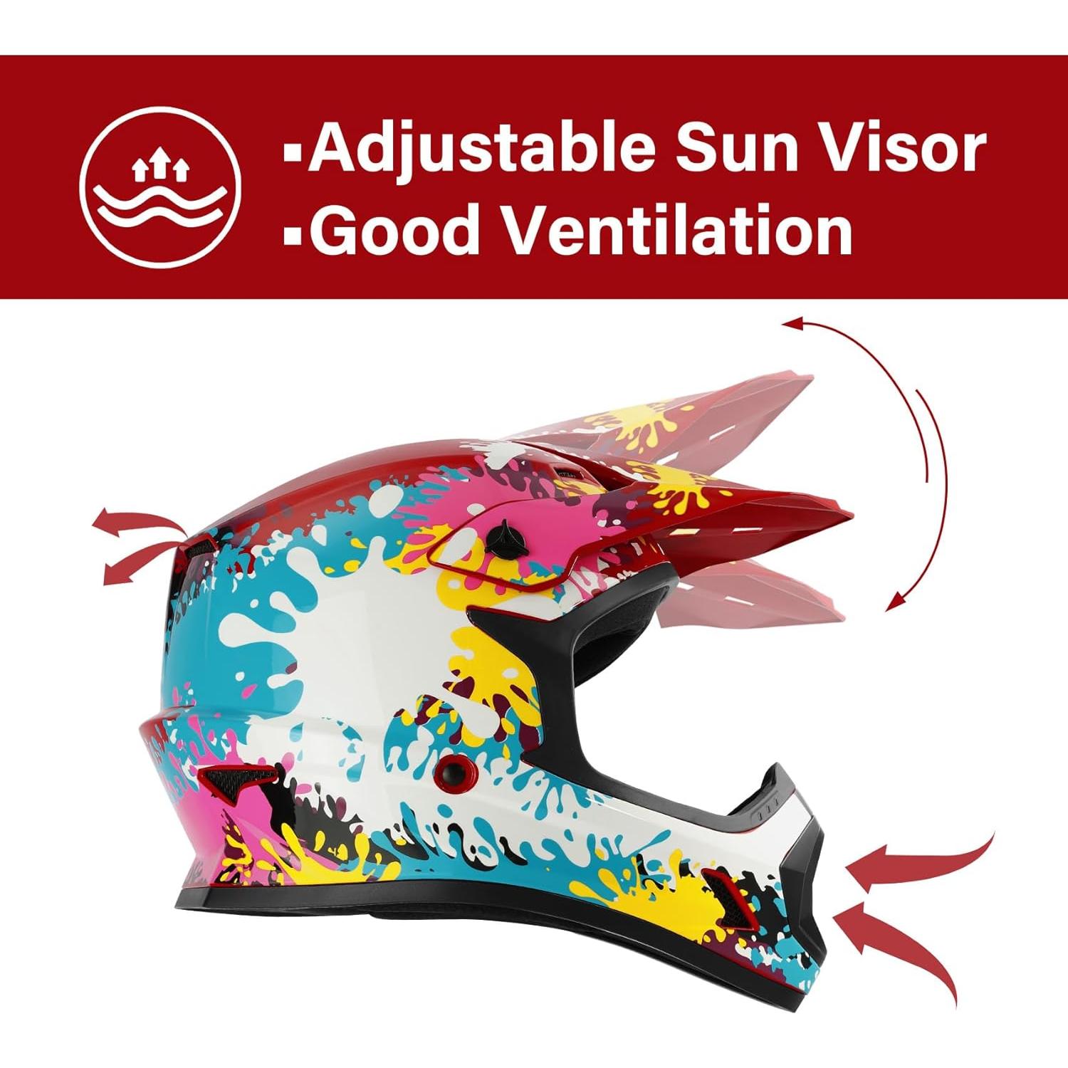 Casco XFMT XF-272 para Niños Motocross X-Large Graffiti