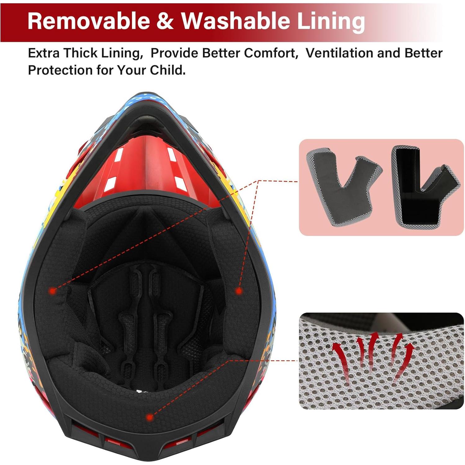 Casco XFMT XF-272 para Niños Motocross X-Large Graffiti