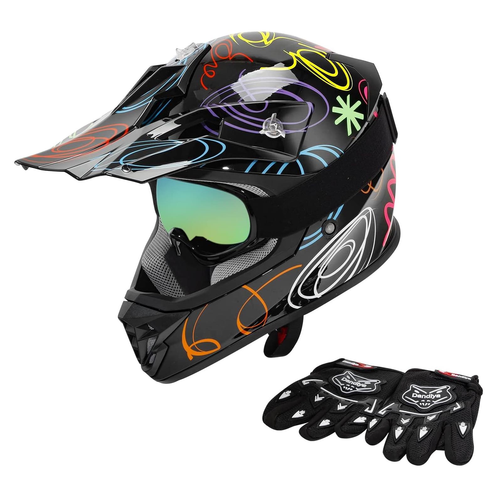 Casco de Motocross XFMT TCMT DOT para Niños Mediano Graffiti