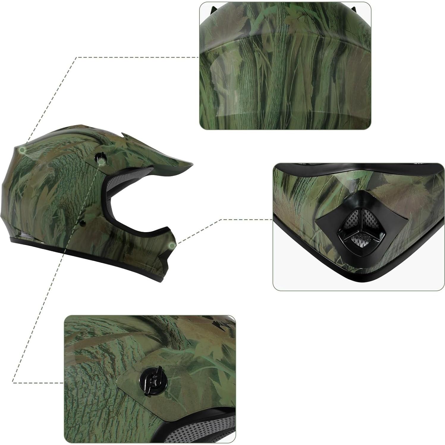 Casco Motocross XFMT XF-240-002 Pequeño Hoja de Arce