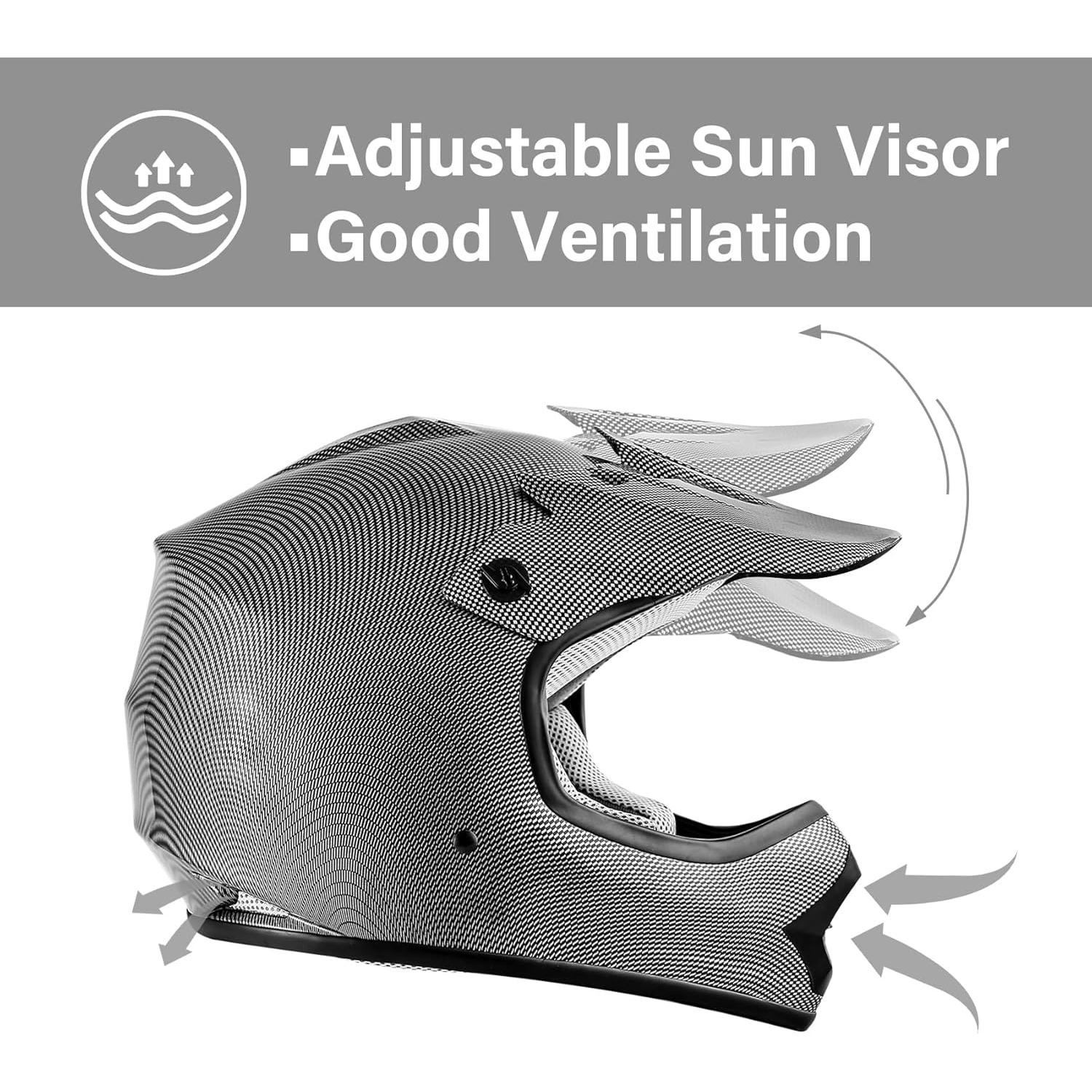 Casco XFMT XF-240-002 para Niños Mediano Fibra de Carbono