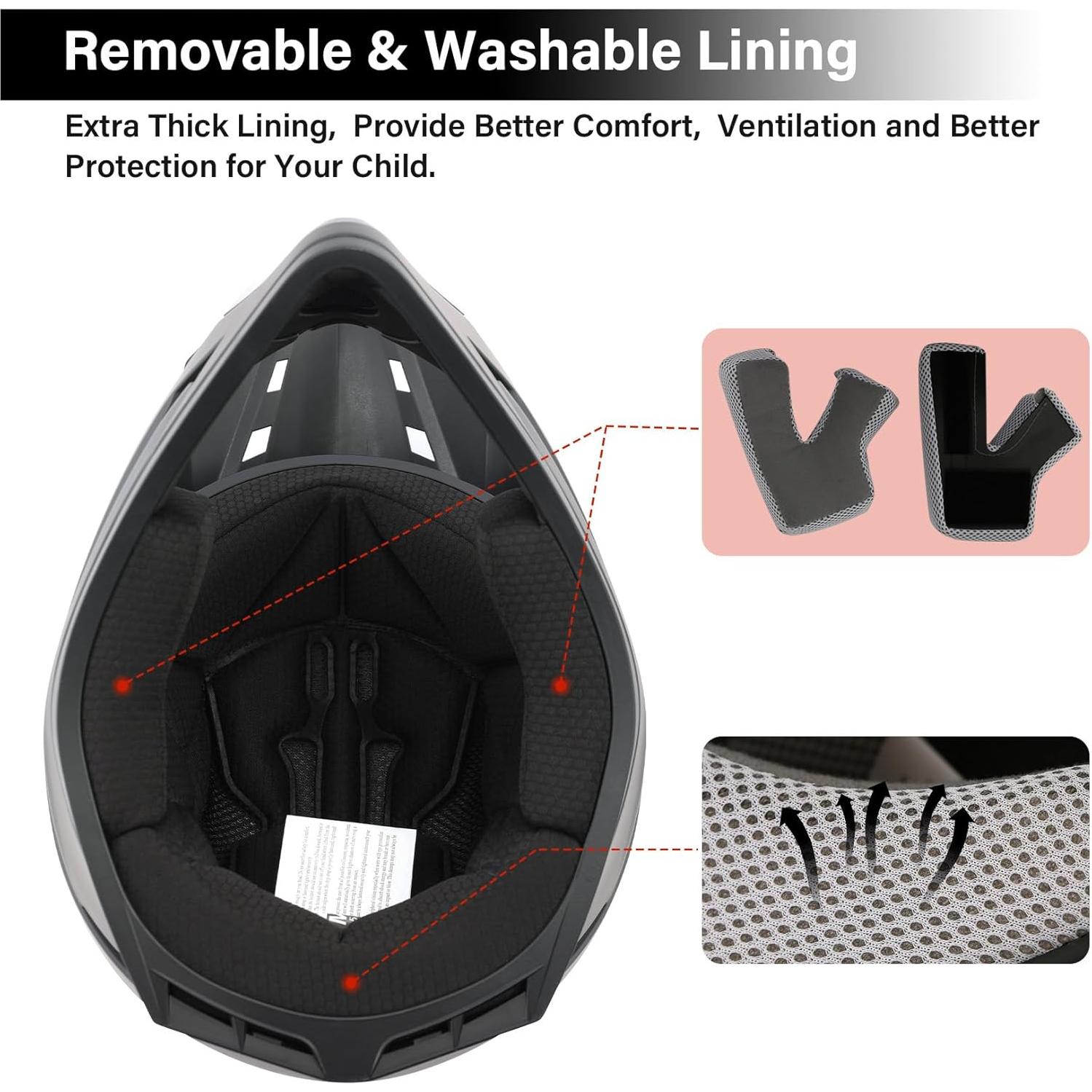 Casco Moto Infantil XFMT Negro Mate Pequeño