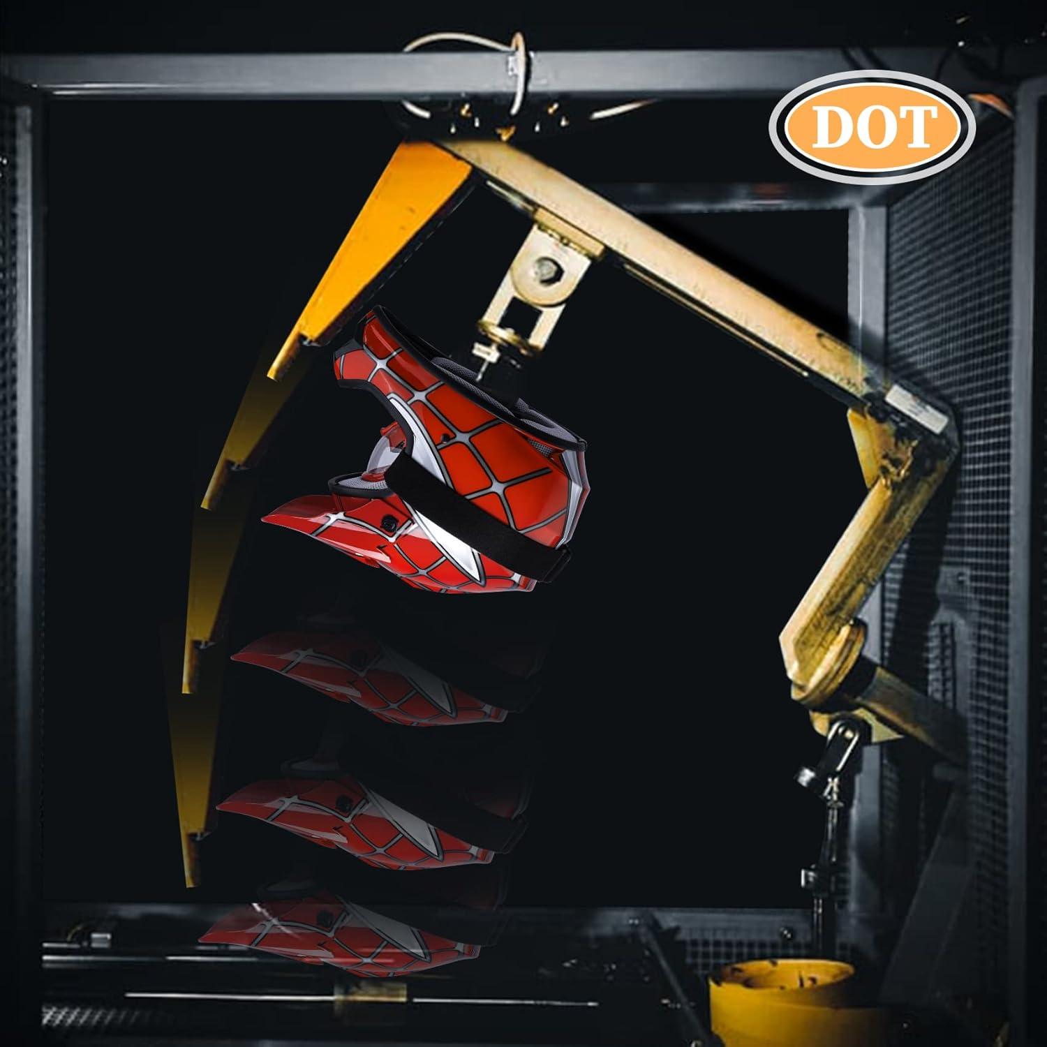 Casco Motocross Infantil XFMT XL Rojo Araña