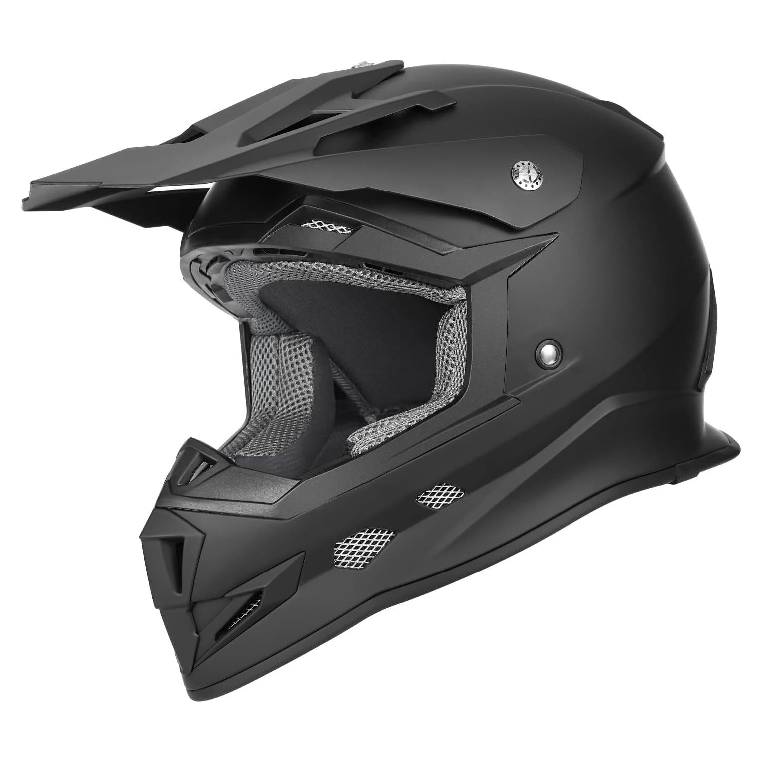 Casco Motocross GLX GX23 Negro Mate Talla L DOT