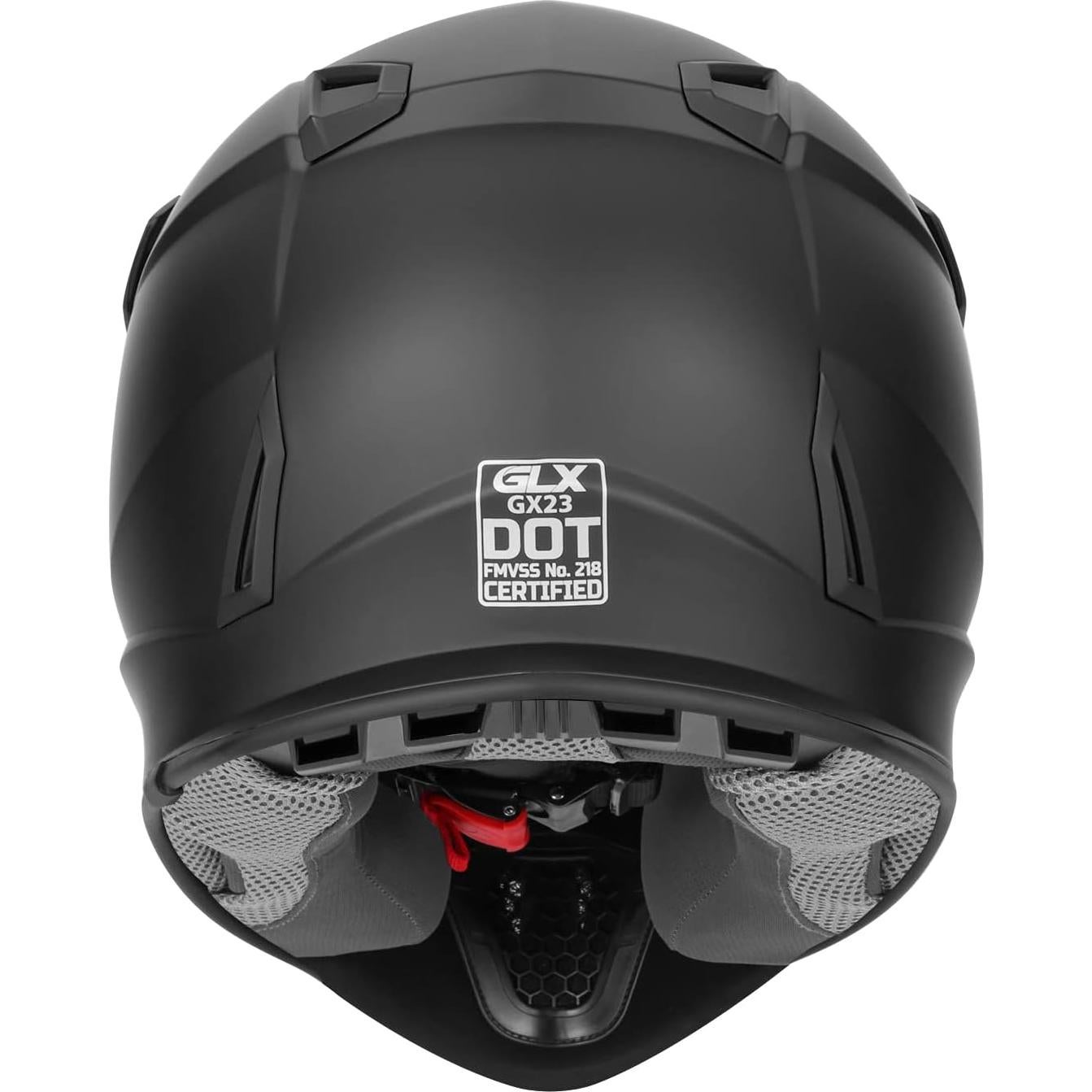 Casco de Motocross GLX GX23 - Negro Mate - Extra Grande