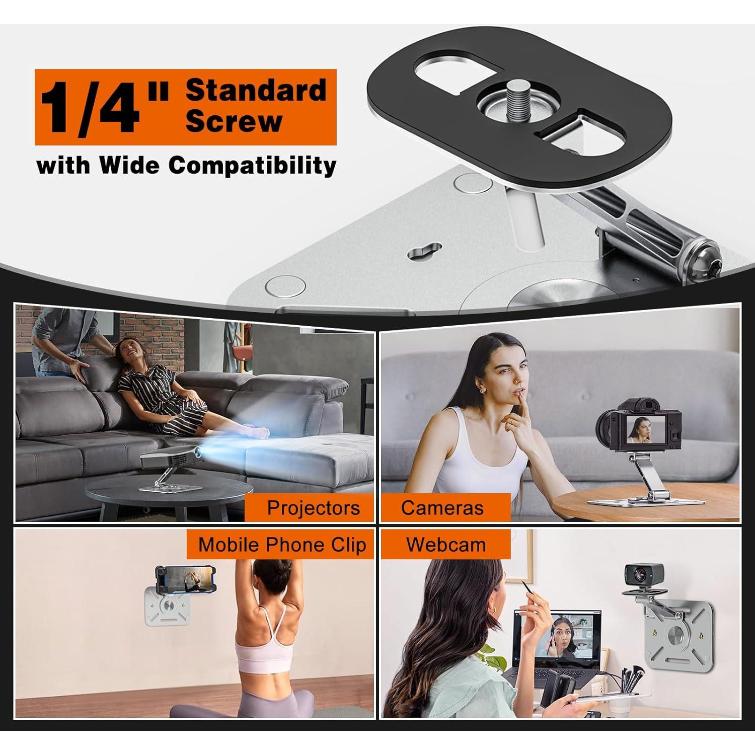 Soporte de Proyector BAISHUN Plegable 360° Ajustable 3kg