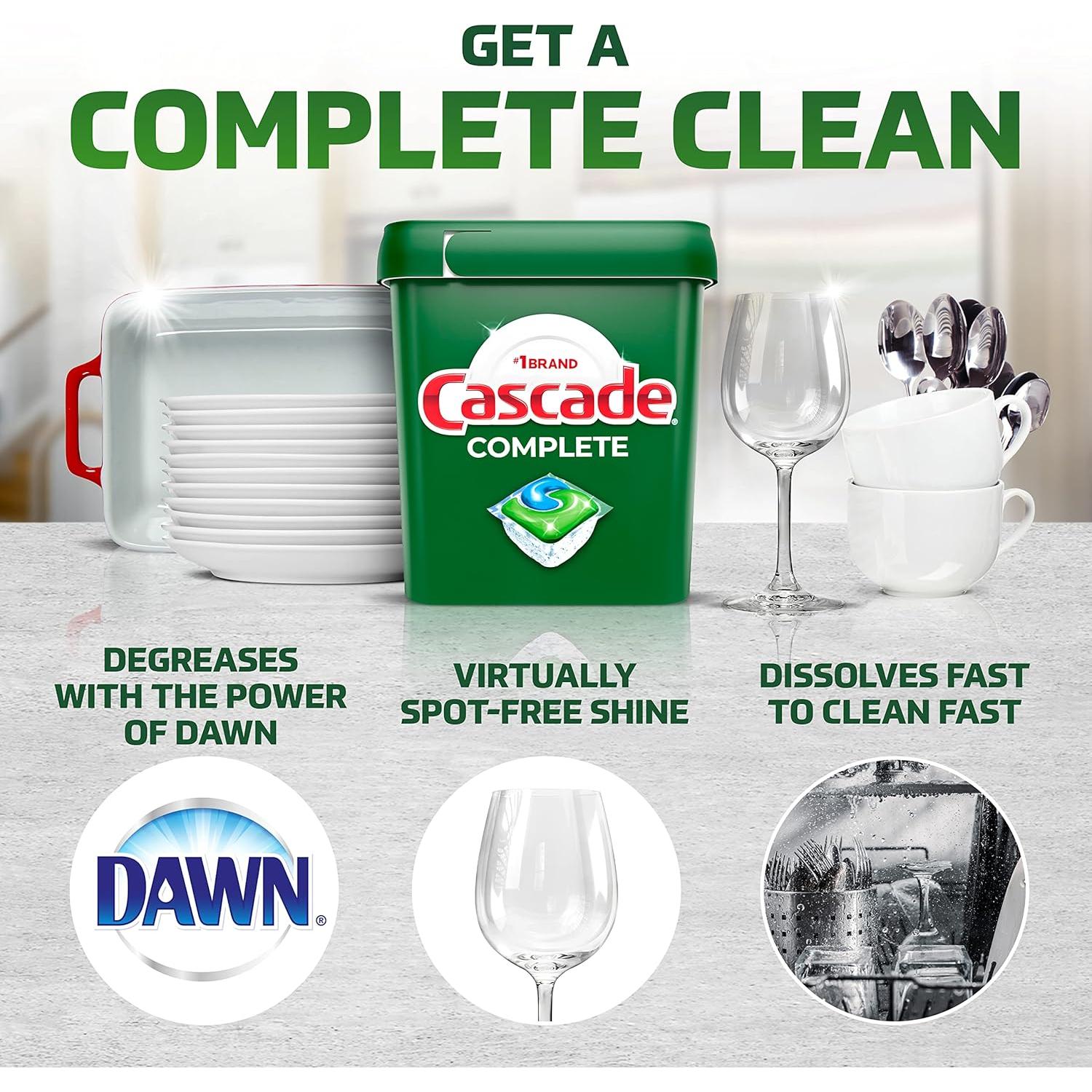 Cápsulas para Lavavajillas Cascade Complete - 78 Unidades Aroma Fresco