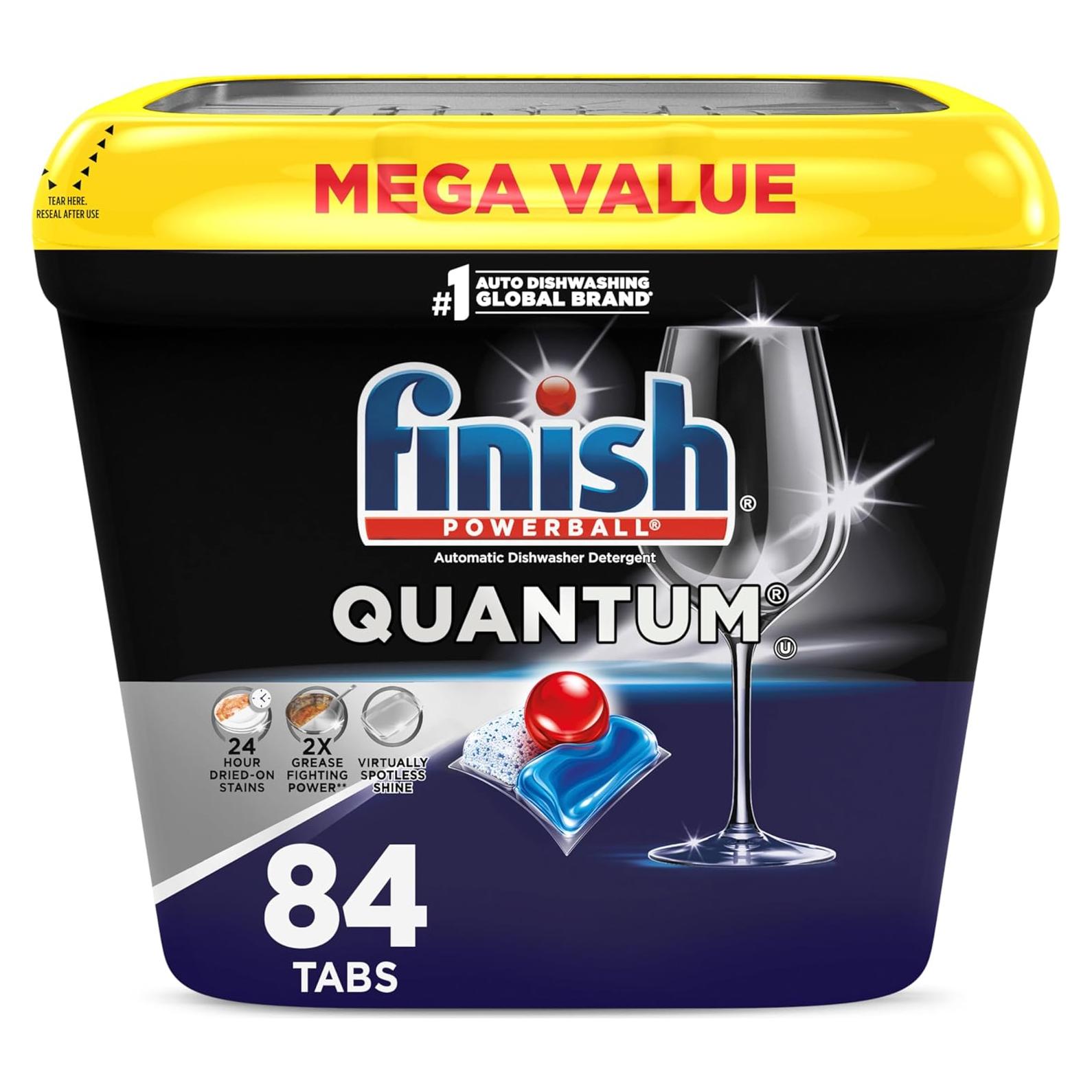 Finish Quantum Cápsulas para Lavavajillas 84 Unidades - Poder Antigrasa