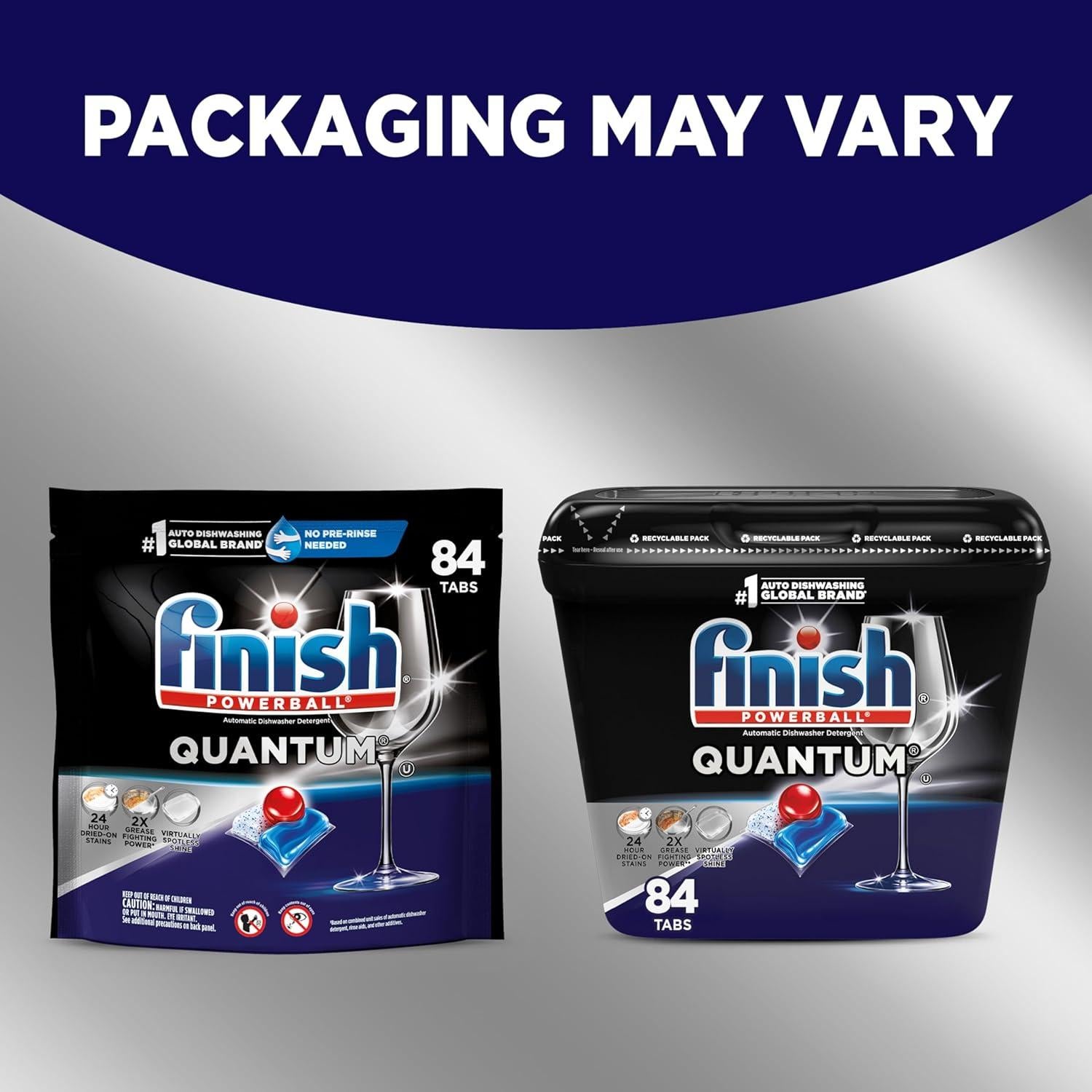 Finish Quantum Cápsulas para Lavavajillas 84 Unidades - Poder Antigrasa