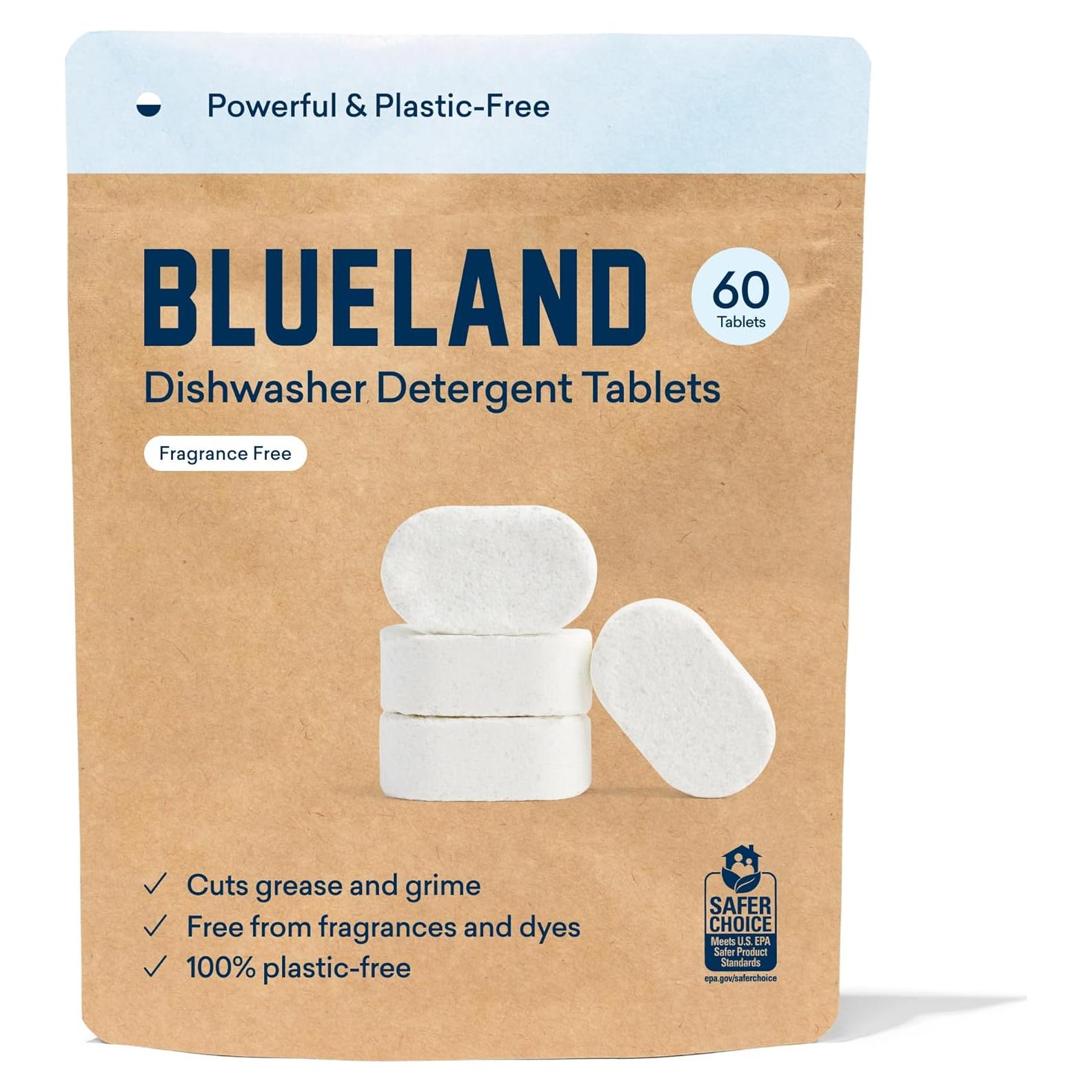 Tabletas de Detergente Ecológicas Blueland para Lavavajillas 60 Unidades
