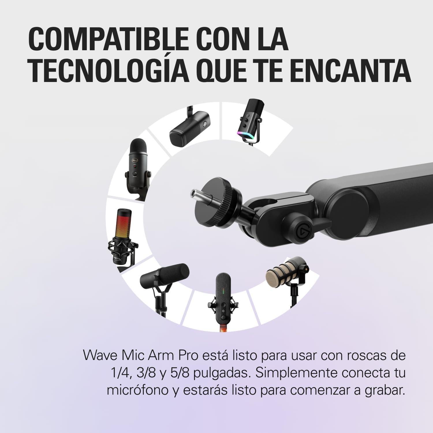 Brazo de Micrófono Elgato Wave Mic Arm Pro - Soporta 3 kg
