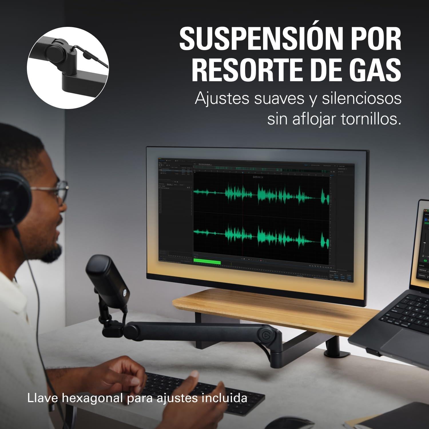 Brazo de Micrófono Elgato Wave Mic Arm Pro - Soporta 3 kg