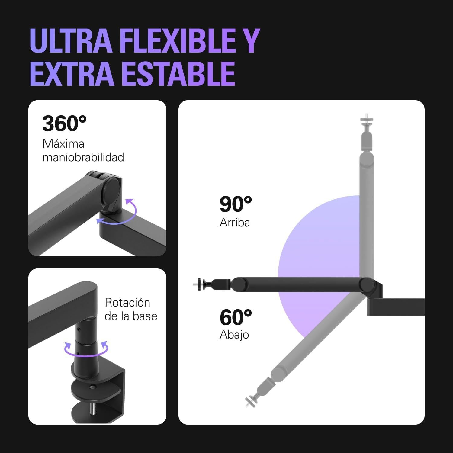 Brazo de Micrófono Elgato Wave Mic Arm Pro - Soporta 3 kg