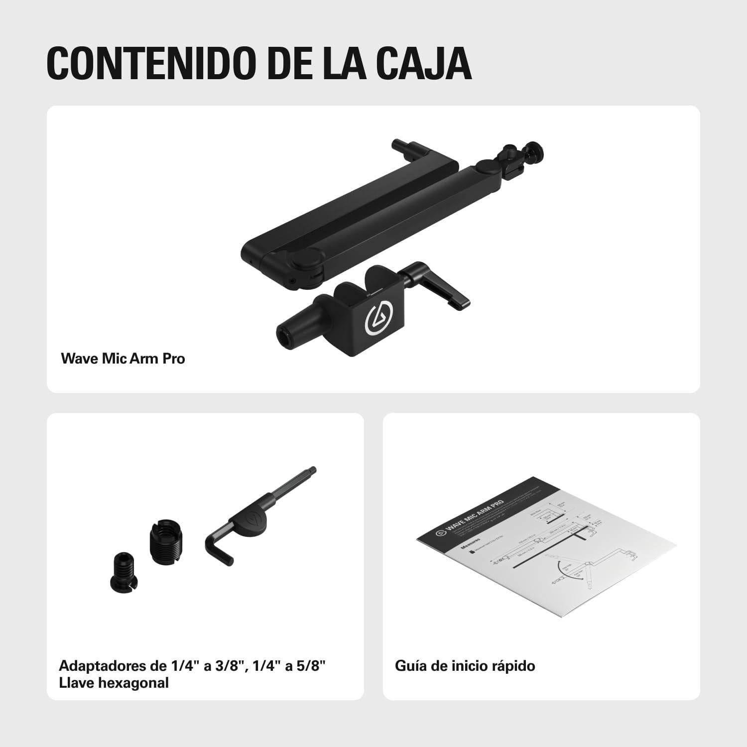 Brazo de Micrófono Elgato Wave Mic Arm Pro - Soporta 3 kg