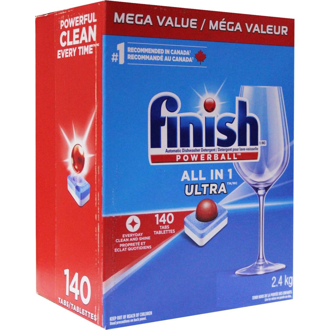 Finish Powerball Detergente para Lavavajillas 2.4 KG - 140 Tabs