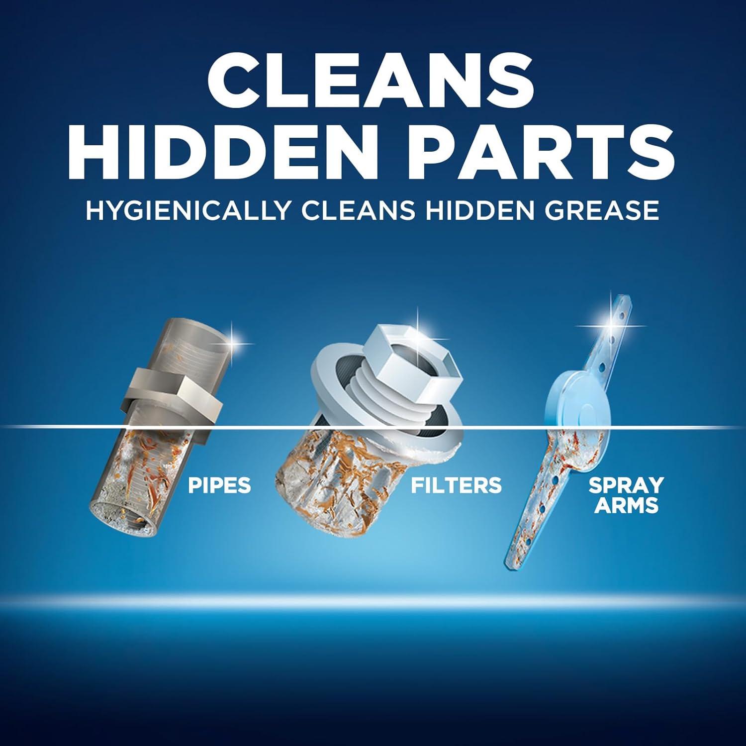 Tabletas Limpiadoras Finish para Lavavajillas, 4 Unidades, Efecto Higiénico