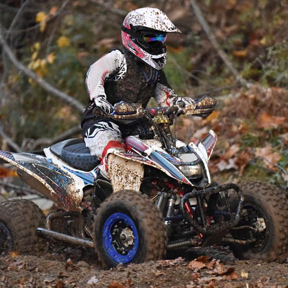 Casco de motocross Oumurs juvenil 5-14 años azul