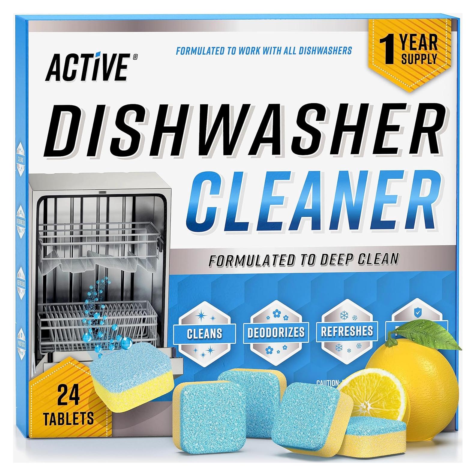 Tabletas Limpiadoras ACTIVE para Lavavajillas - 24 Cápsulas