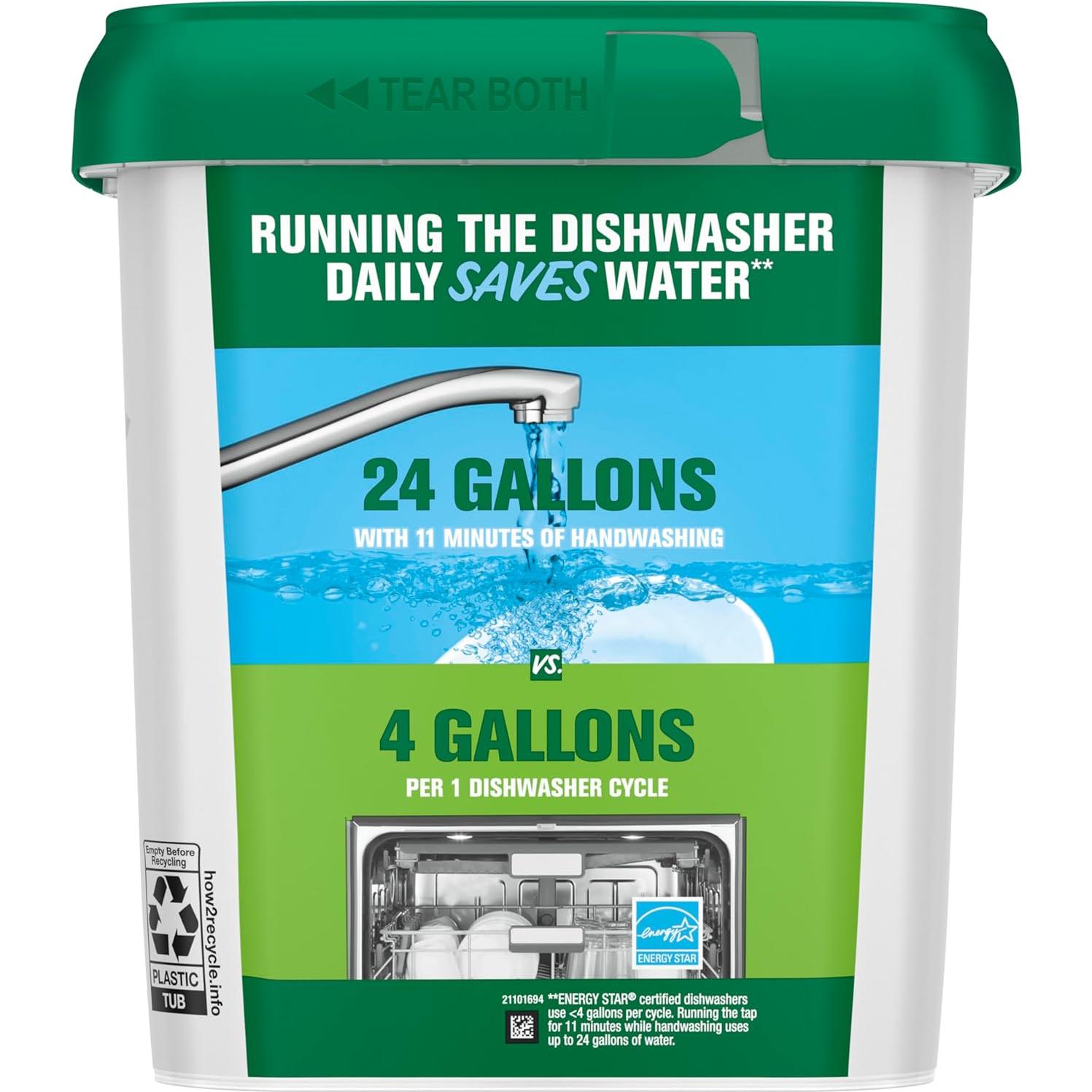 Cápsulas detergente para lavavajillas Cascade Free & Clear 47u