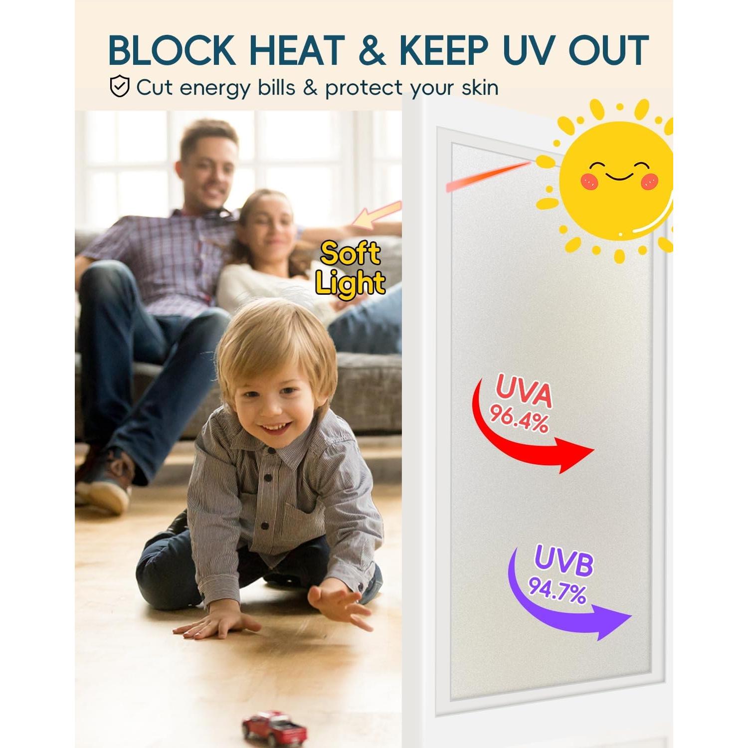 Película de Privacidad Dwersty 44.45x200 cm Vinilo Anti-UV