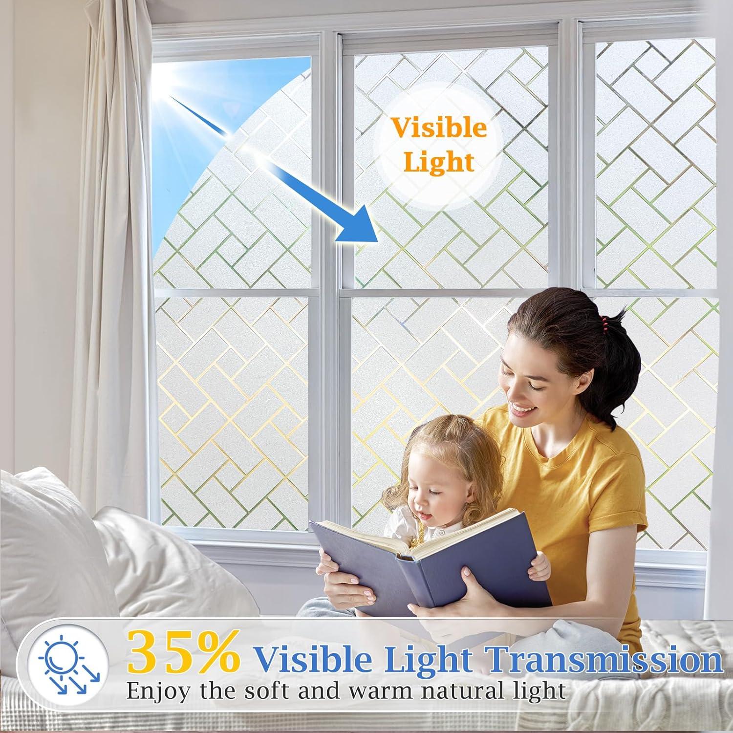 Película de Ventana Esmerilada Coavas 44.5x200 cm - Privacidad UV