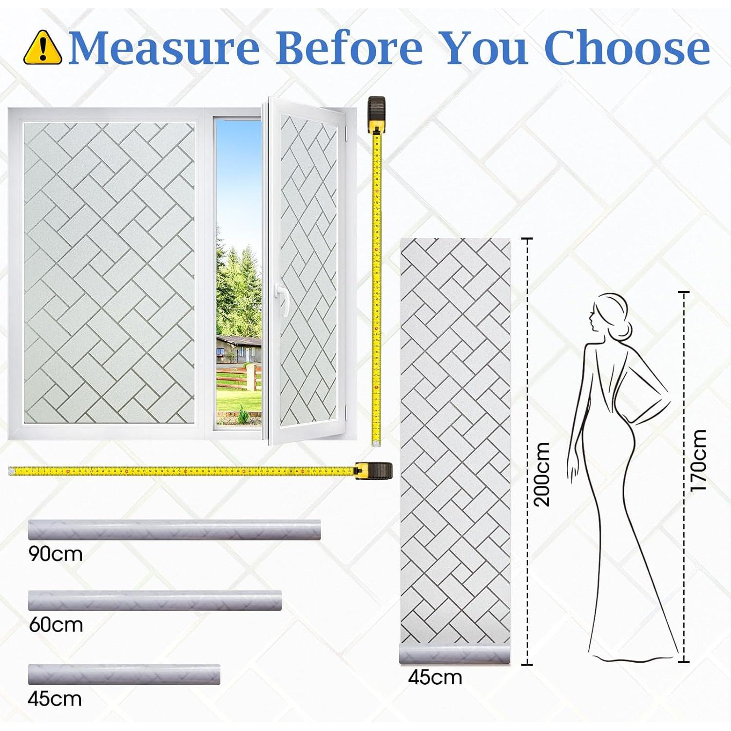 Película de Ventana Esmerilada Coavas 44.5x200 cm - Privacidad UV