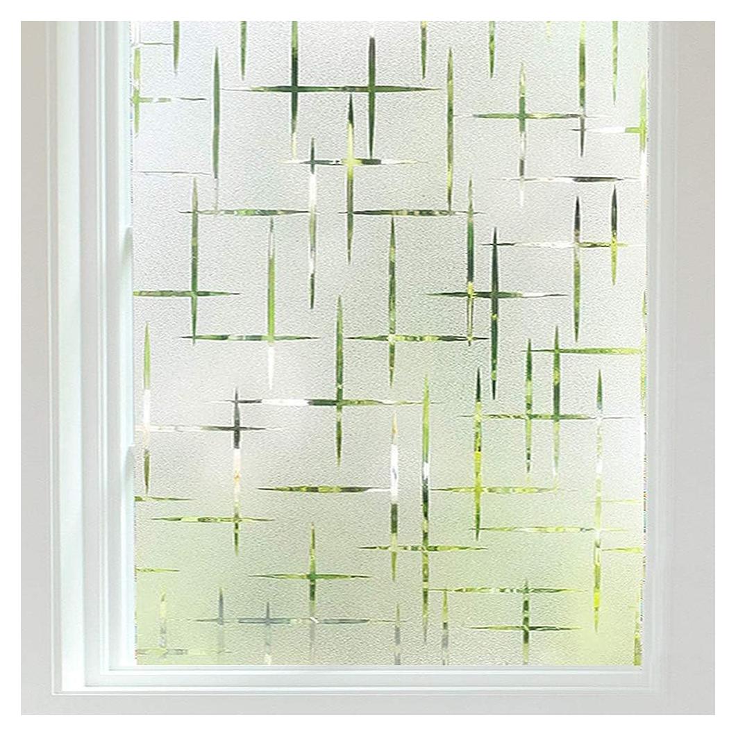 Película para Ventanas Finnez 44.5x199.4cm Patrón Cruz UV
