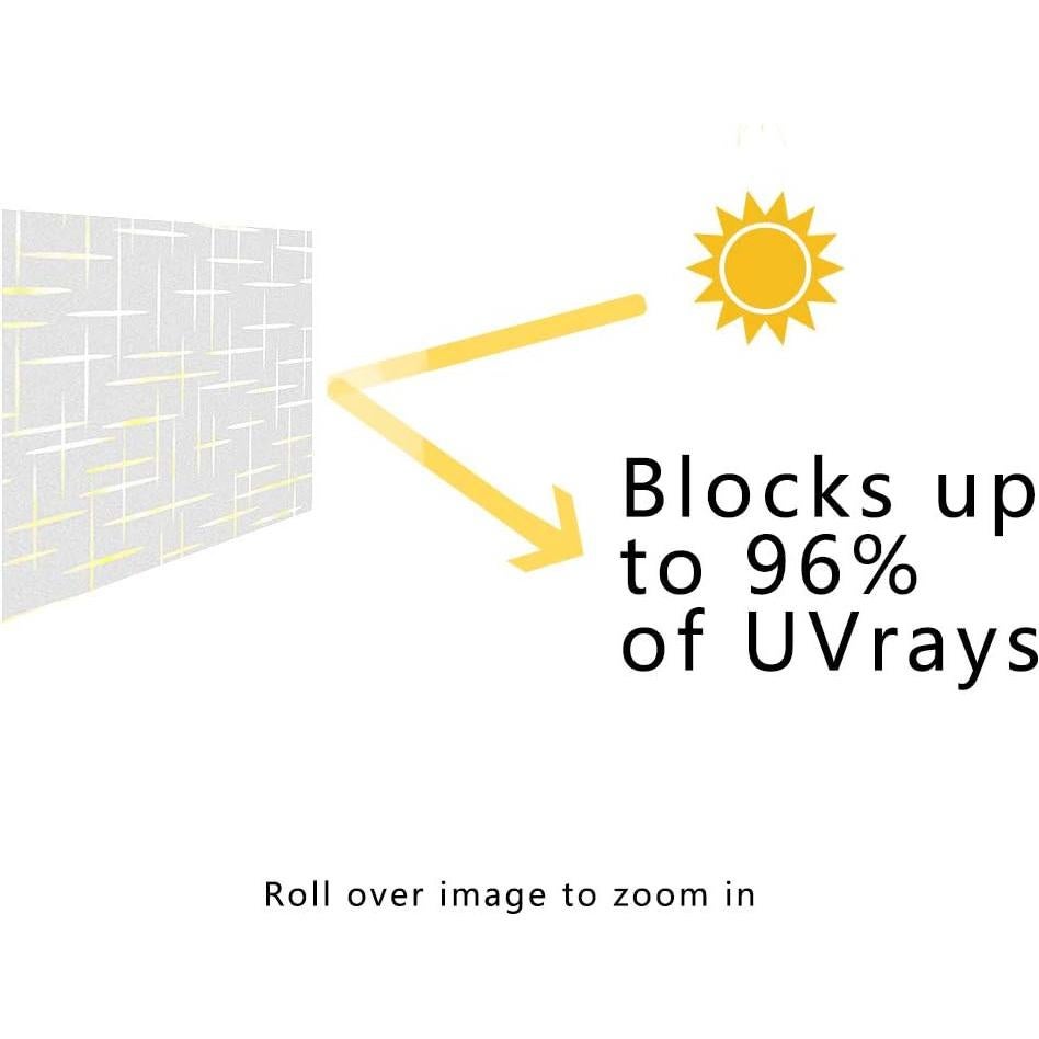 Película para Ventanas Finnez 44.5x199.4cm Patrón Cruz UV