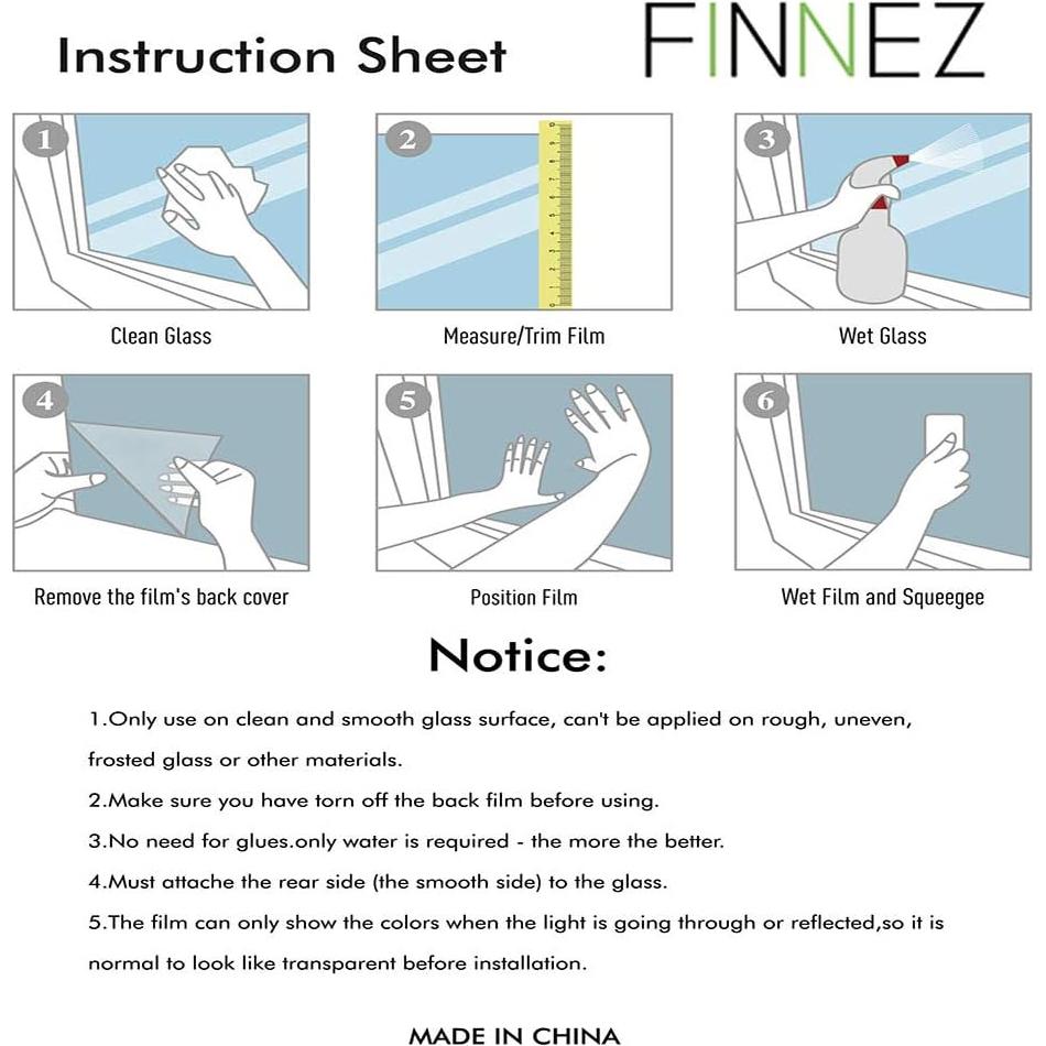 Película para Ventanas Finnez 44.5x199.4cm Patrón Cruz UV