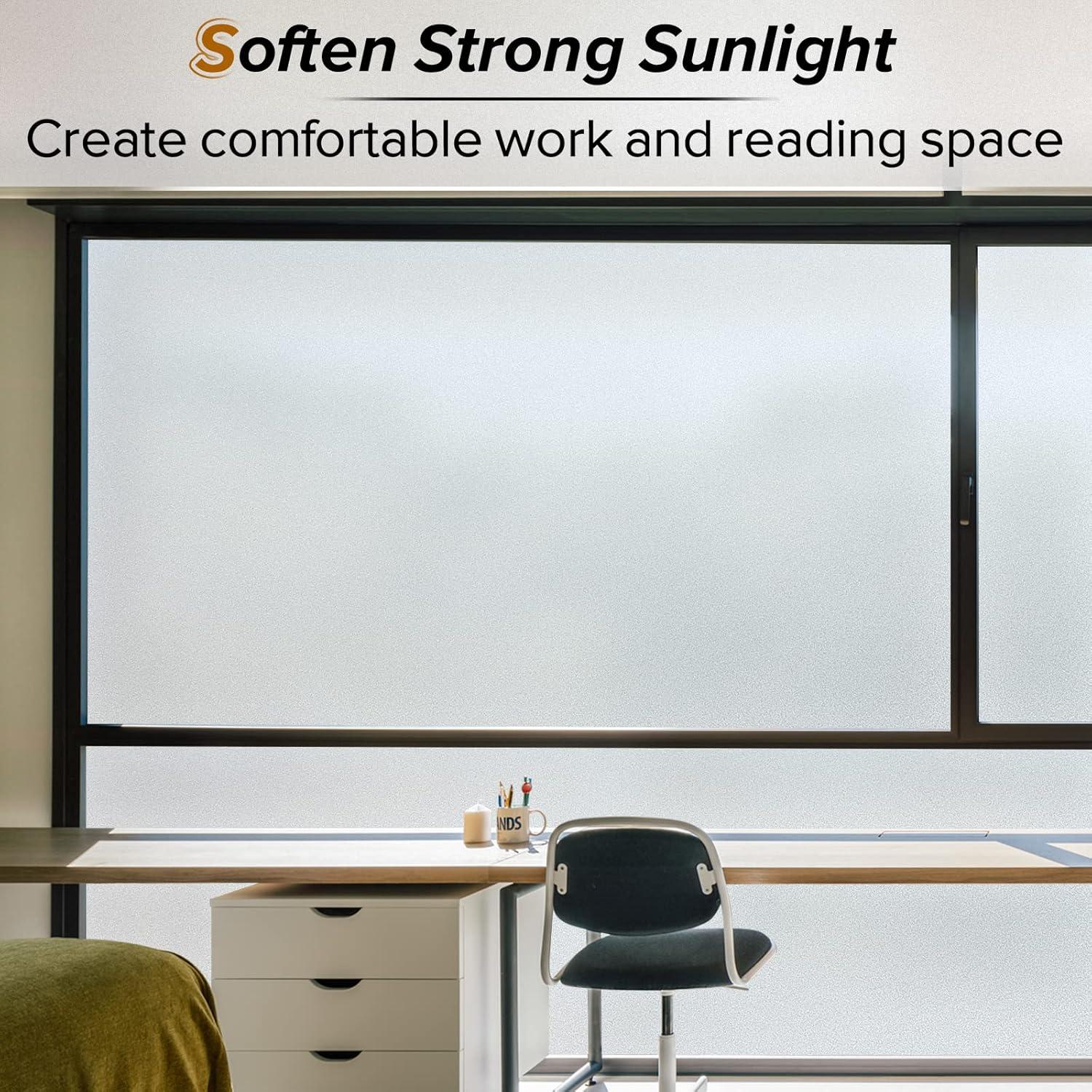 Película de Privacidad para Ventanas rabbitgoo 44.5x200cm